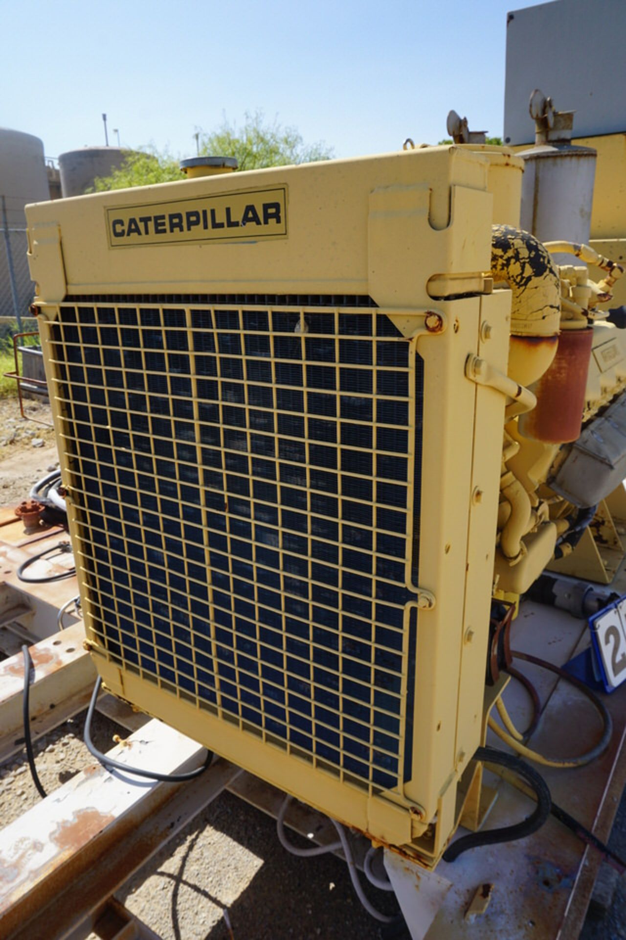 CATERIPLLAR SKID MOUNTED GENERATOR, APPROX 8' X 14' SKID - Image 4 of 11