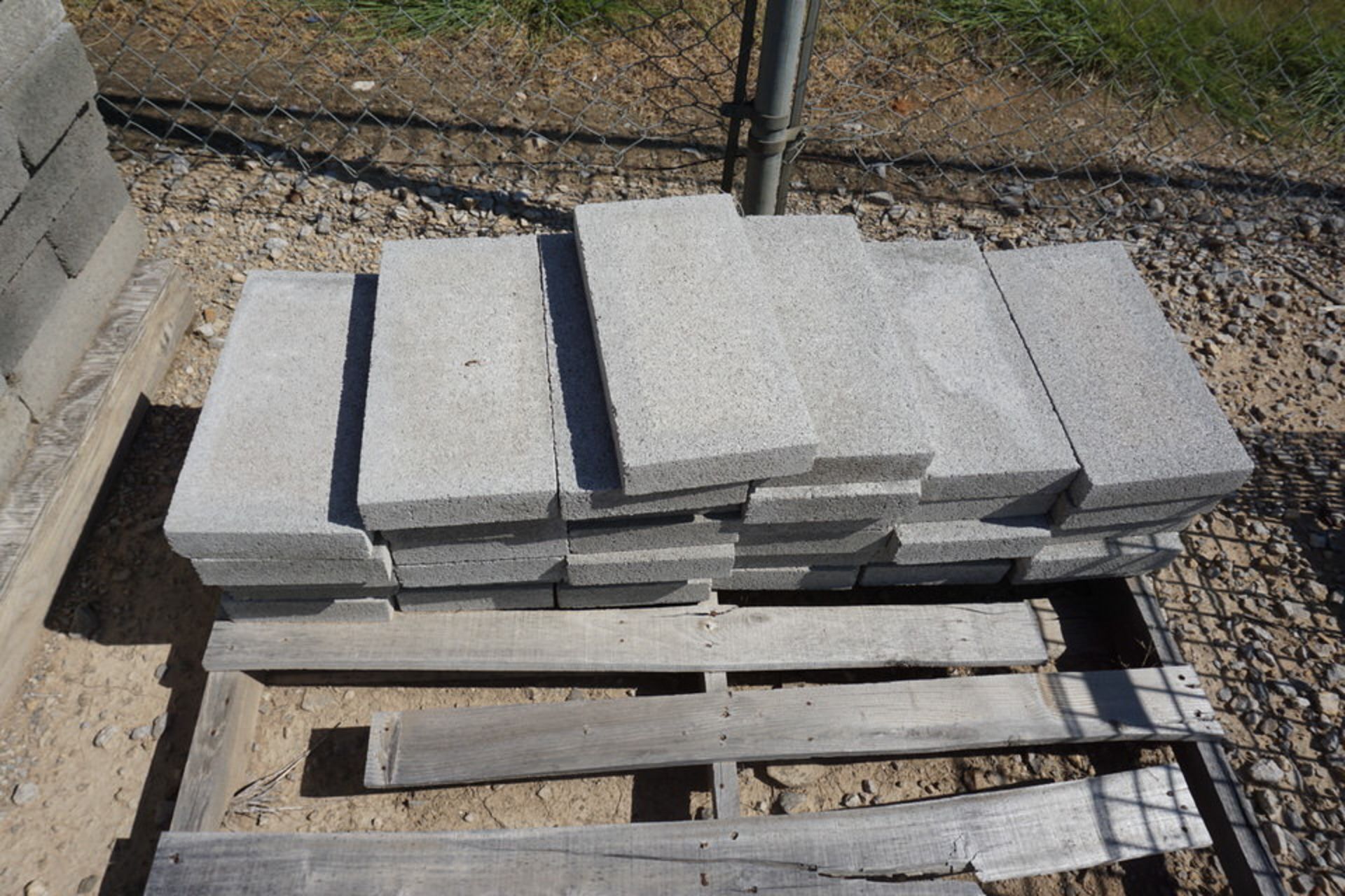 CONCRETE BLOCKS, 8" X 15" X 3" THICK, (160) PCS, 2" X 7" X 15" 34 PCS - Image 3 of 3