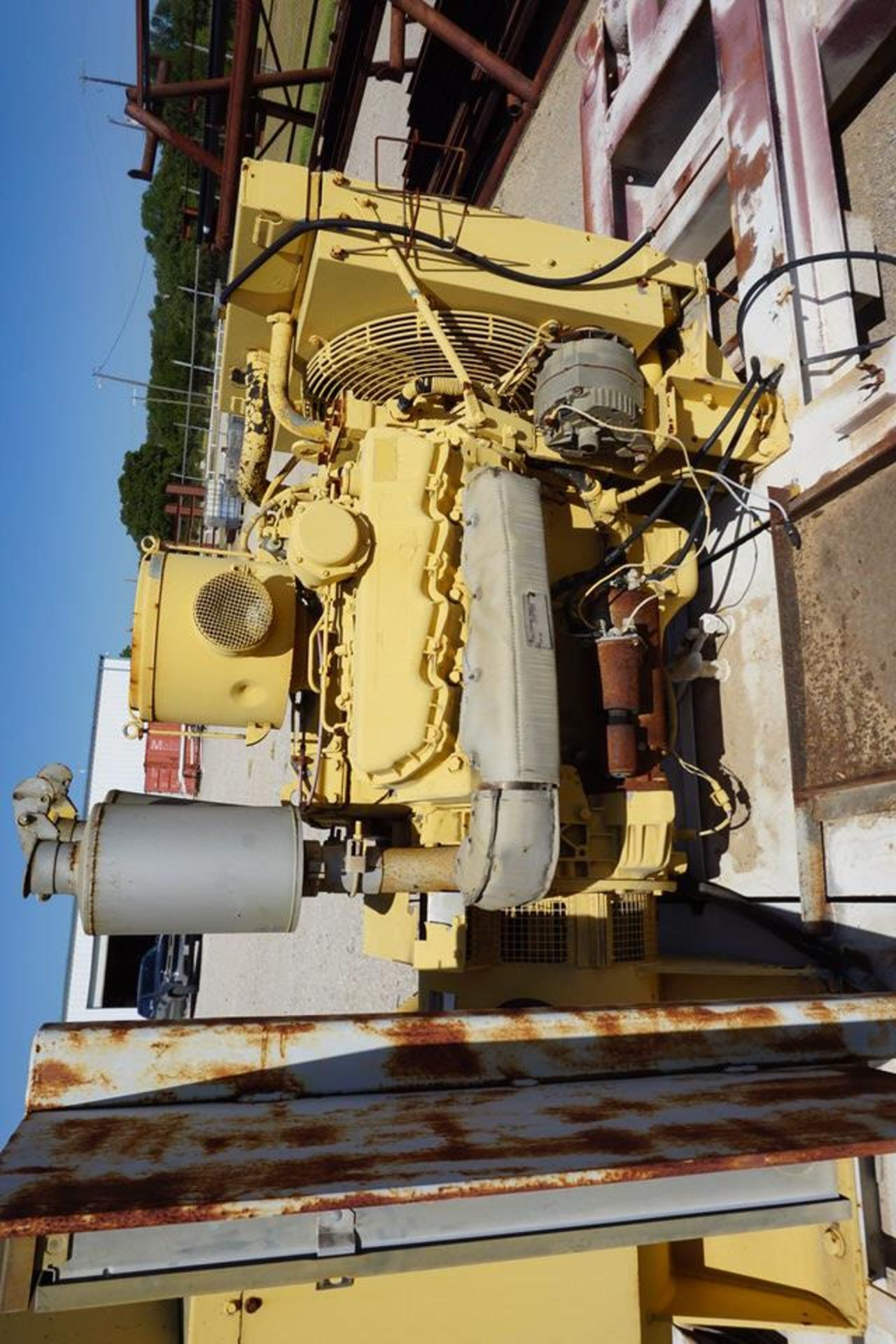 CATERIPLLAR SKID MOUNTED GENERATOR, APPROX 8' X 14' SKID - Image 8 of 11