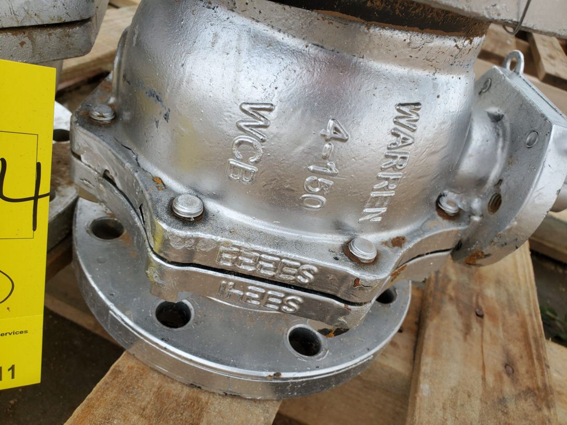 Warren, etc (4) Assorted Valves (2) 4" 150#, (2) 8" 150# - Image 3 of 11