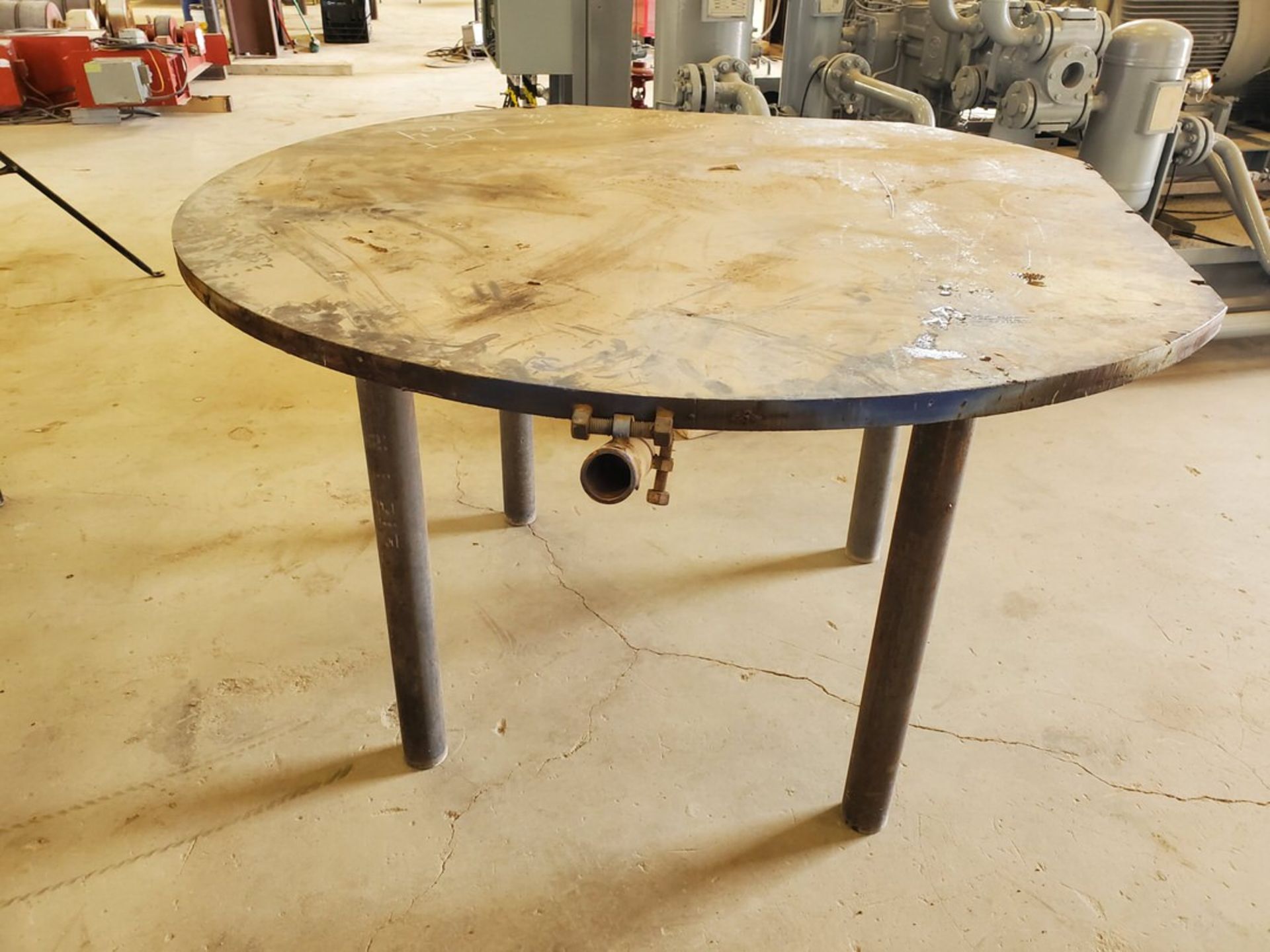 Stl Table 72"Dia x 40"H - Image 2 of 3