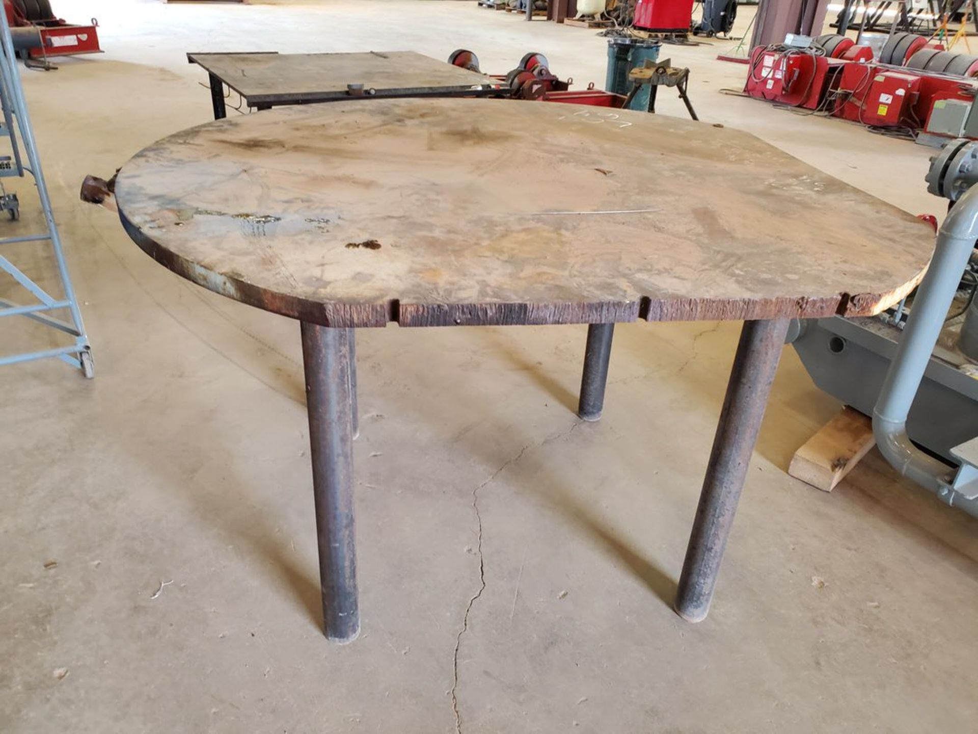 Stl Table 72"Dia x 40"H - Image 3 of 3