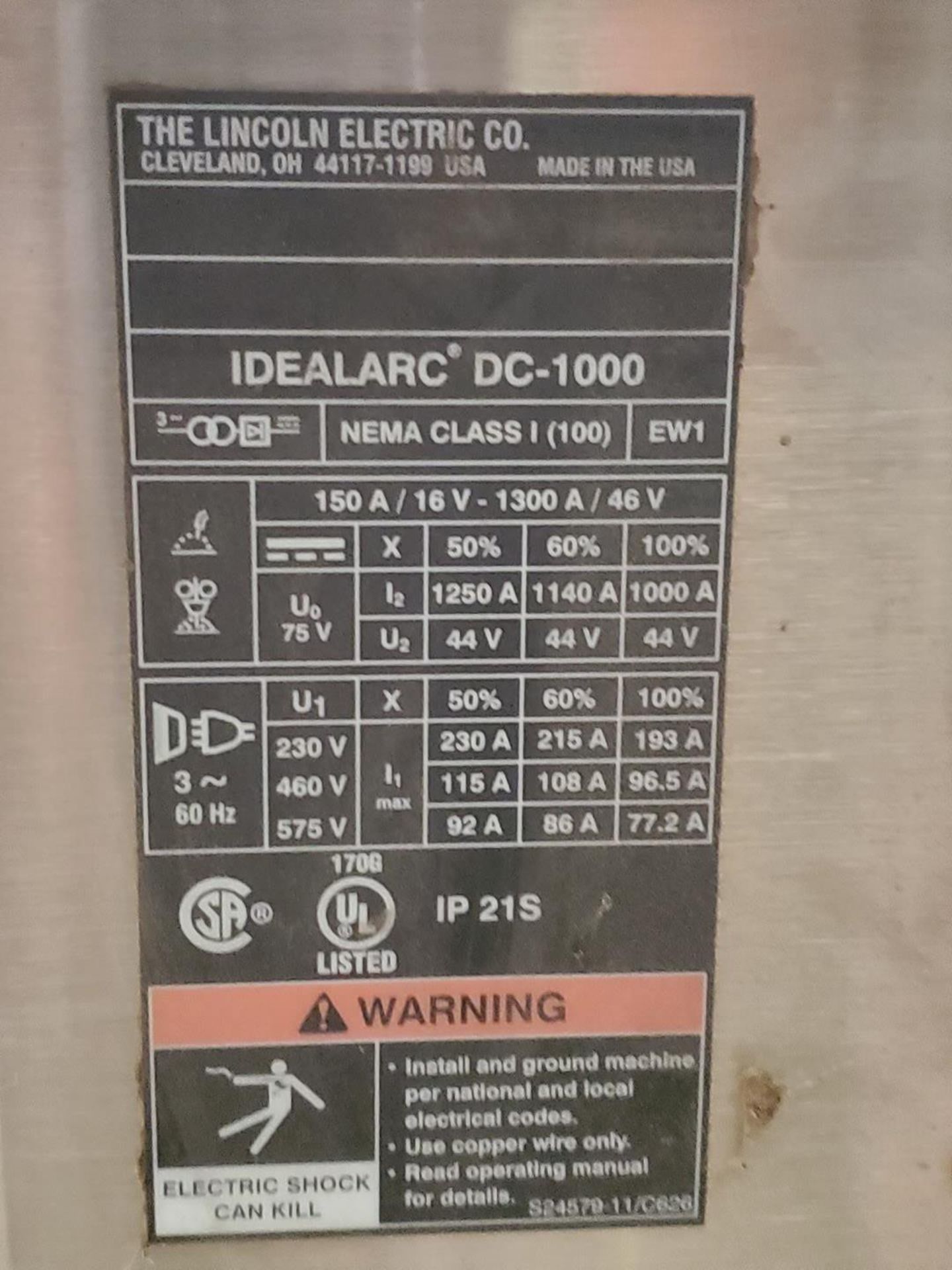 Red-D-Arc MD 12'x12' 12'x12' Manipulator 380-480V, 50/60HZ, 3PH; W/ Red-D-Arc Powersource DC-1000; / - Image 21 of 21