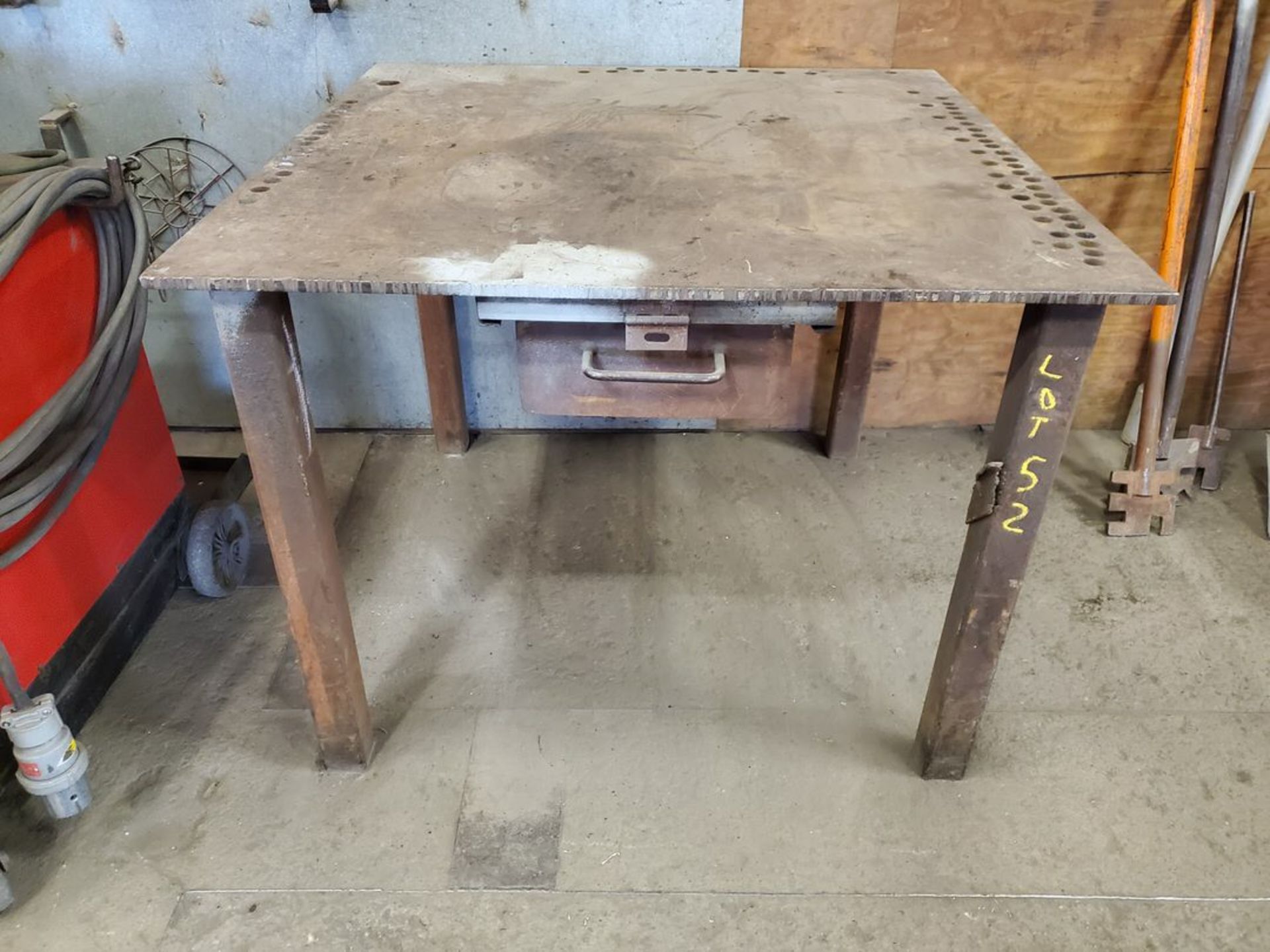 Stl Table 48" Dia x 36-1/2"H - Image 2 of 2