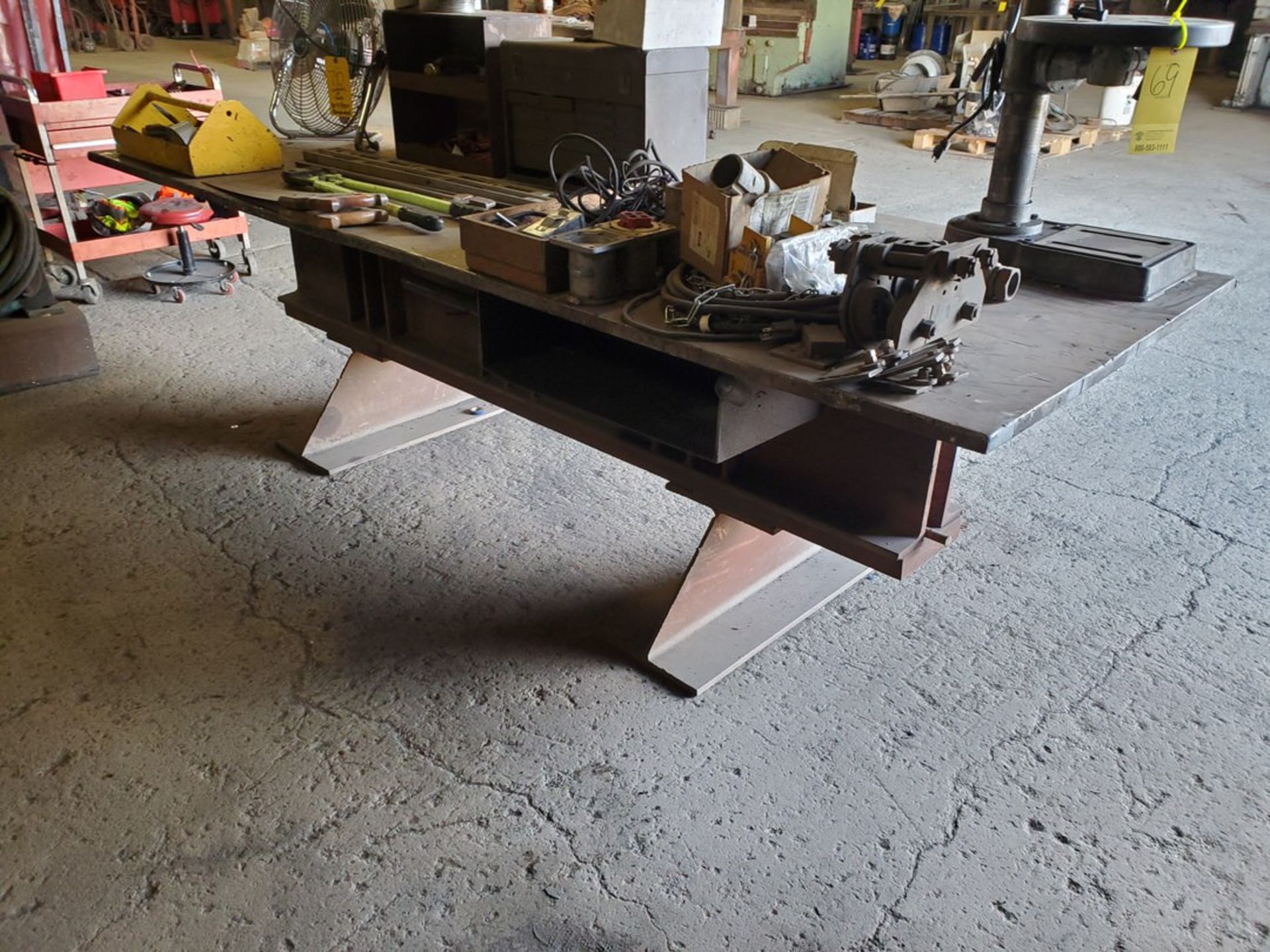 Stl Table 112" x 40-1/2" x 32"H ( Matl Excl.) - Image 3 of 4