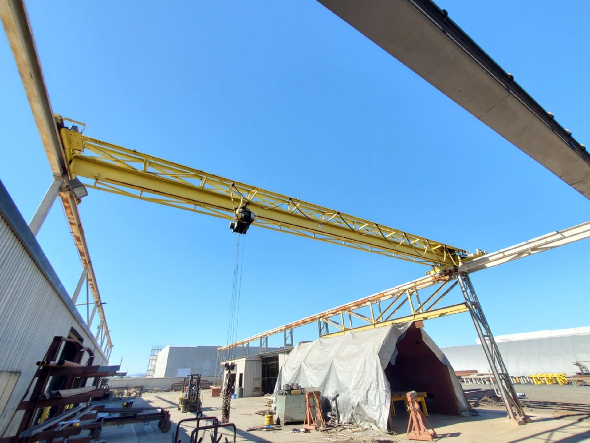 Kone 3 Ton Gantry Crane (Bridge 50'L Approx.); W/ R&M Hoist & Remtron Controller; W/ (8) Columns - Image 3 of 13