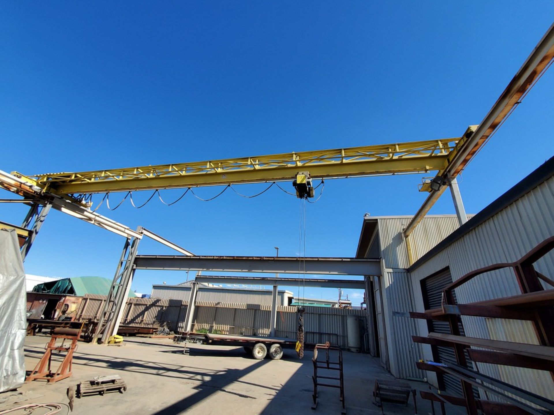 Kone 3 Ton Gantry Crane (Bridge 50'L Approx.); W/ R&M Hoist & Remtron Controller; W/ (8) Columns