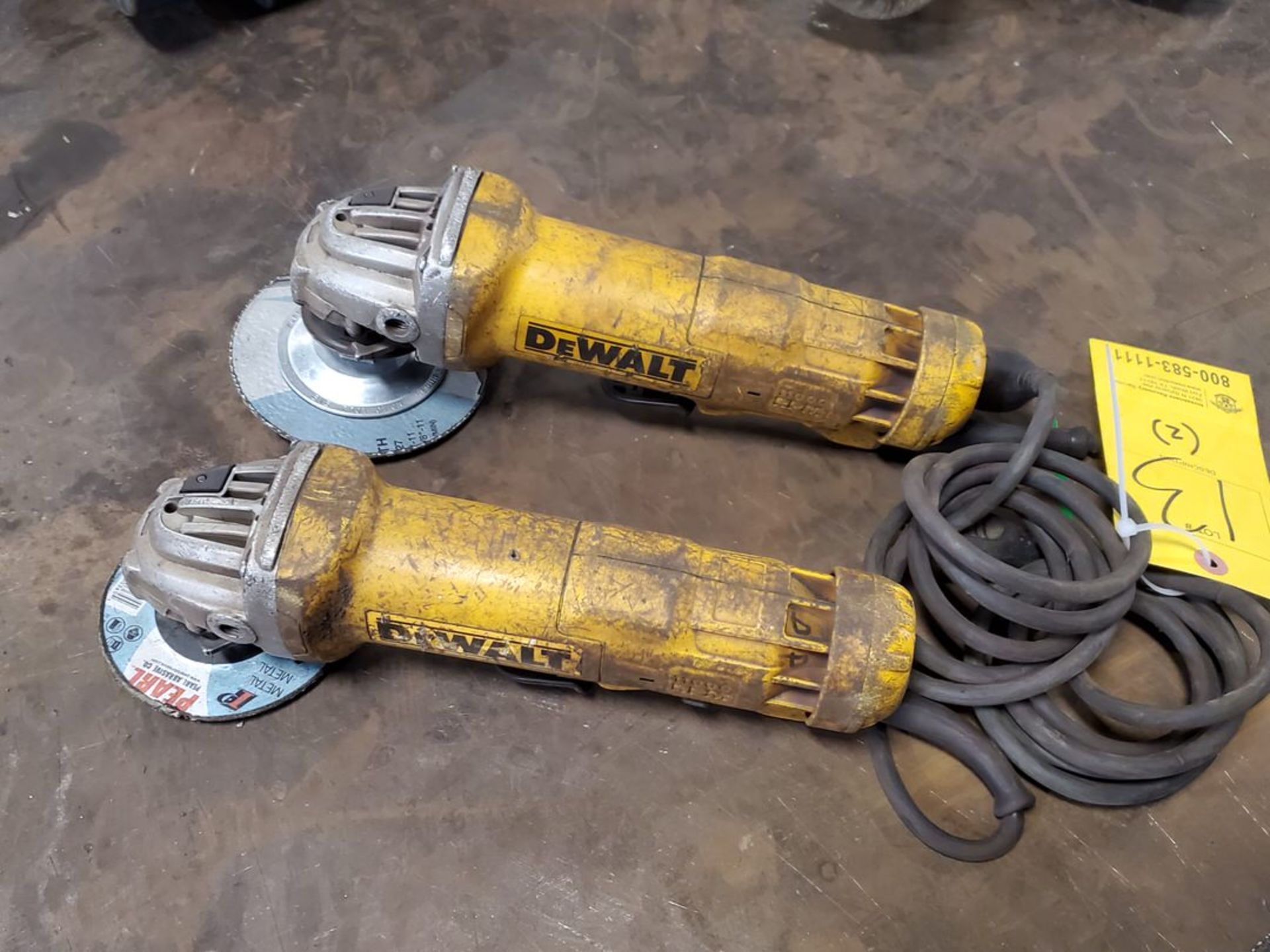 Dewalt (2) Angle Grinders 120V, 50/60HZ - Image 2 of 3