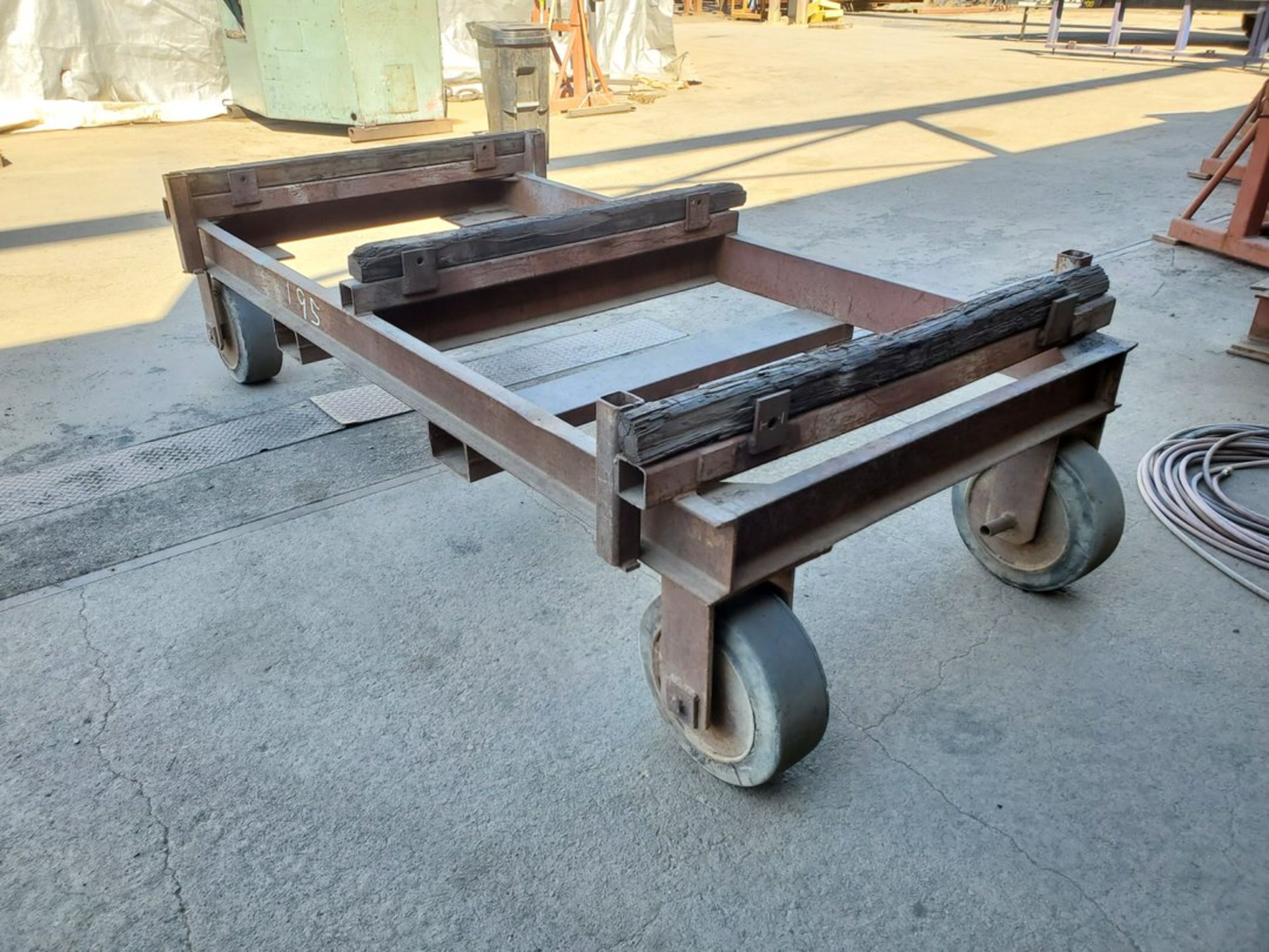 Rolling Matl. Dollie Cart 113" x 55" x 30"H - Image 4 of 4