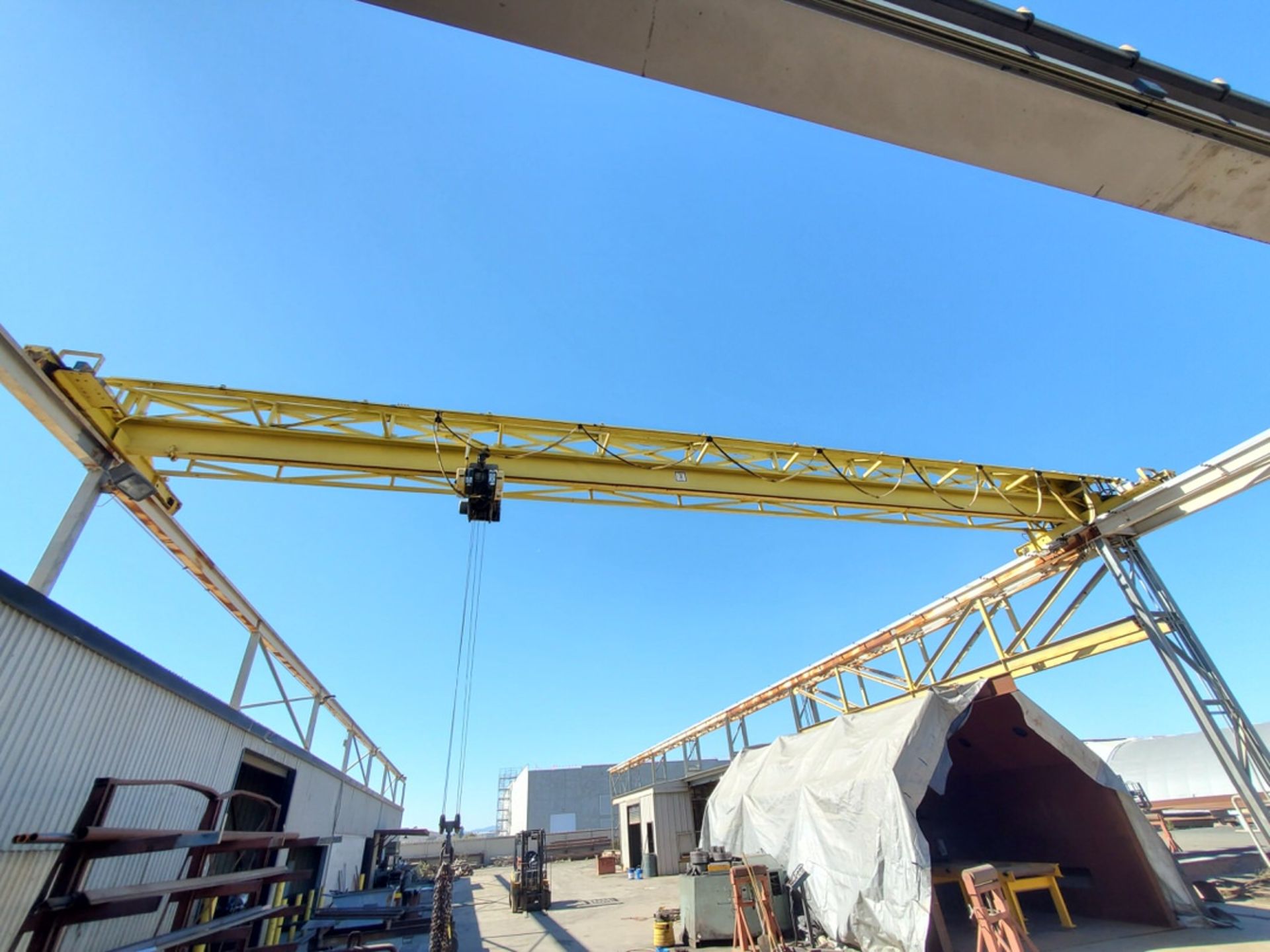 Kone 3 Ton Gantry Crane (Bridge 50'L Approx.); W/ R&M Hoist & Remtron Controller; W/ (8) Columns - Image 2 of 13