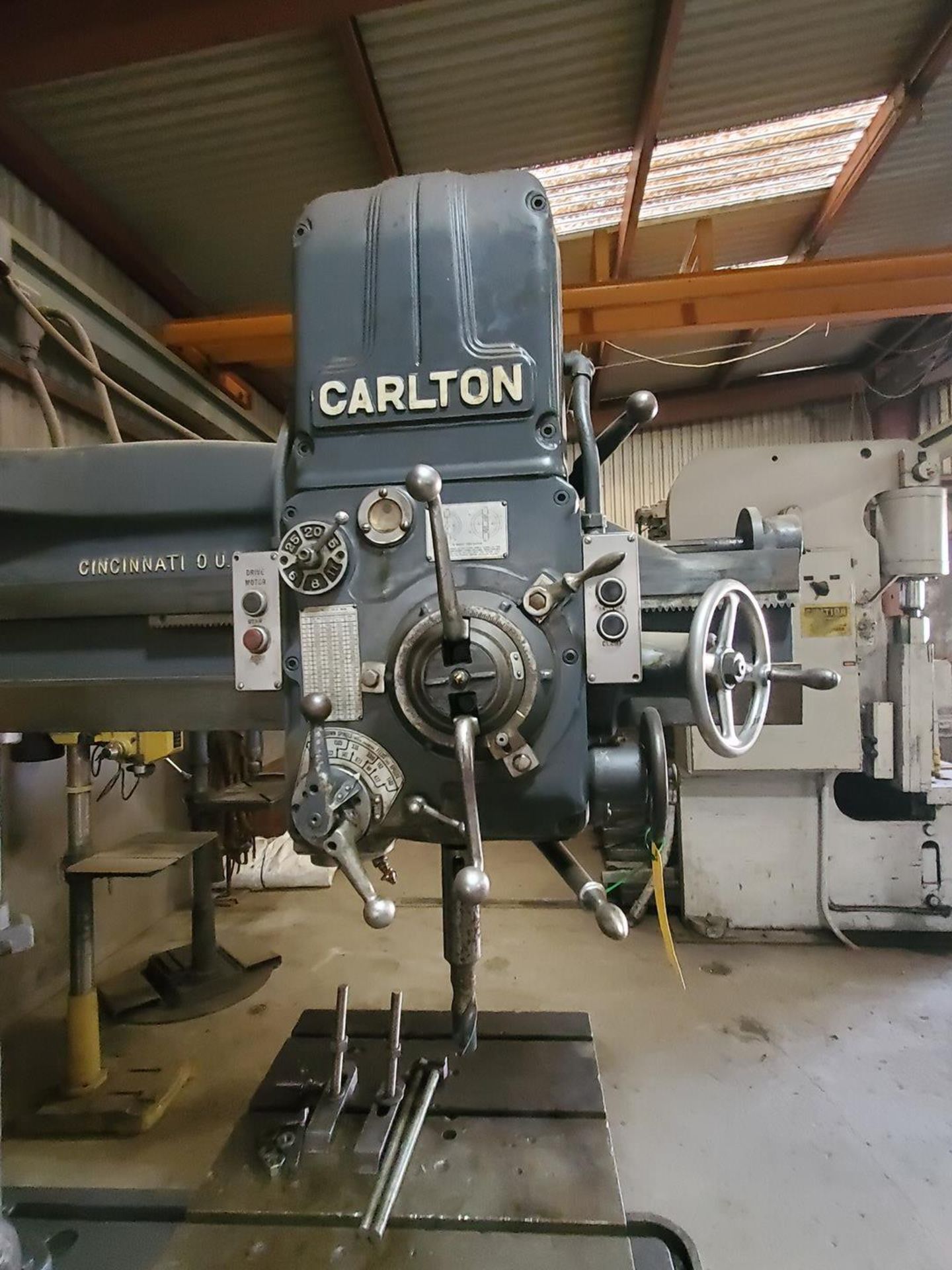 Carlton 4' Arm x 11" Col. Radial Arm Drill Press 1/2HP Motor, 3500RPM, 3PH, 60HZ; 26"Dia. Slotted - Image 6 of 17