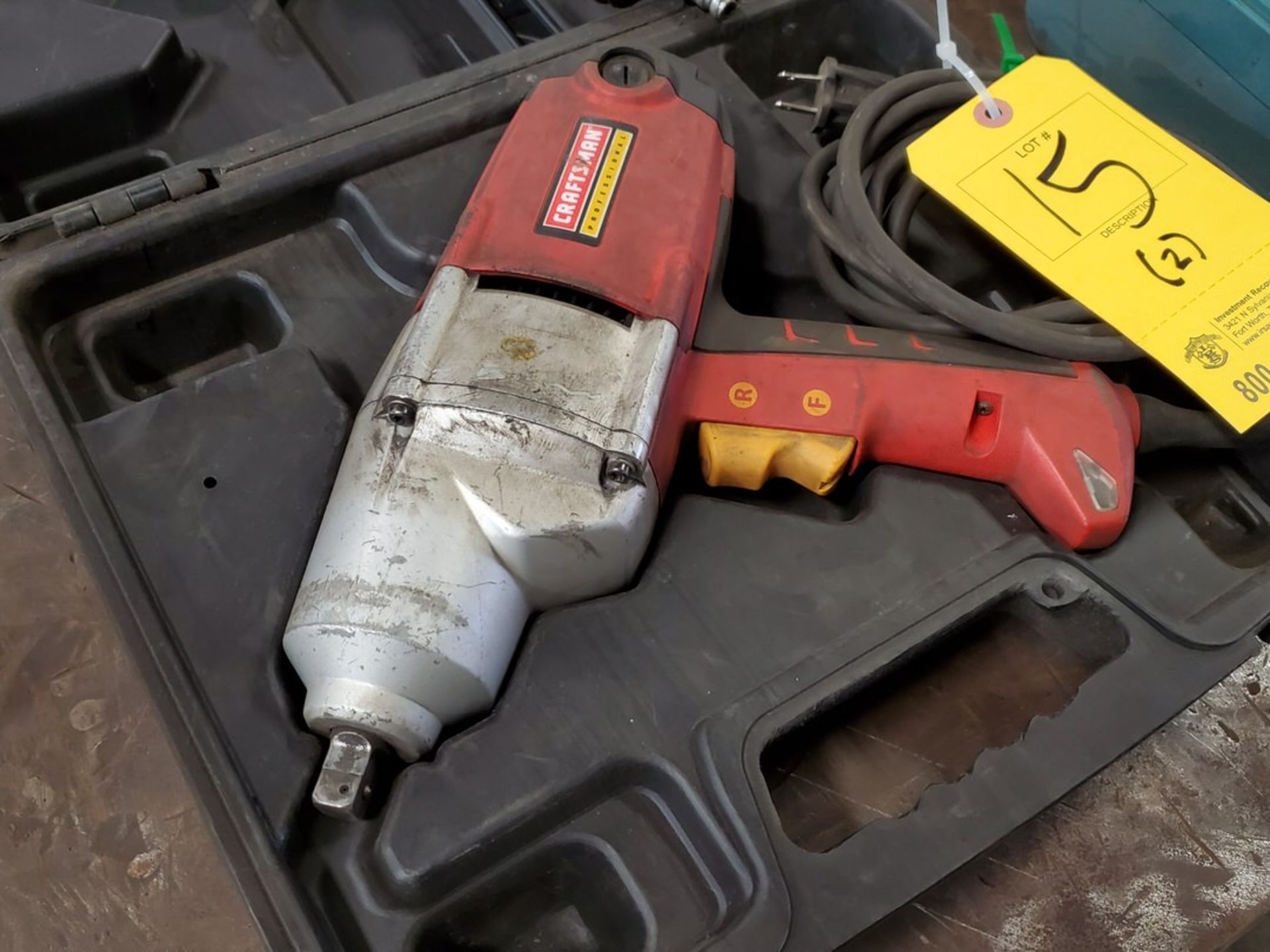 Craftsman 1/2" Impact Wrench 120V, 7.5A, 60HZ; W/ Earthquake-Mfg Impact Wrench - Image 2 of 4