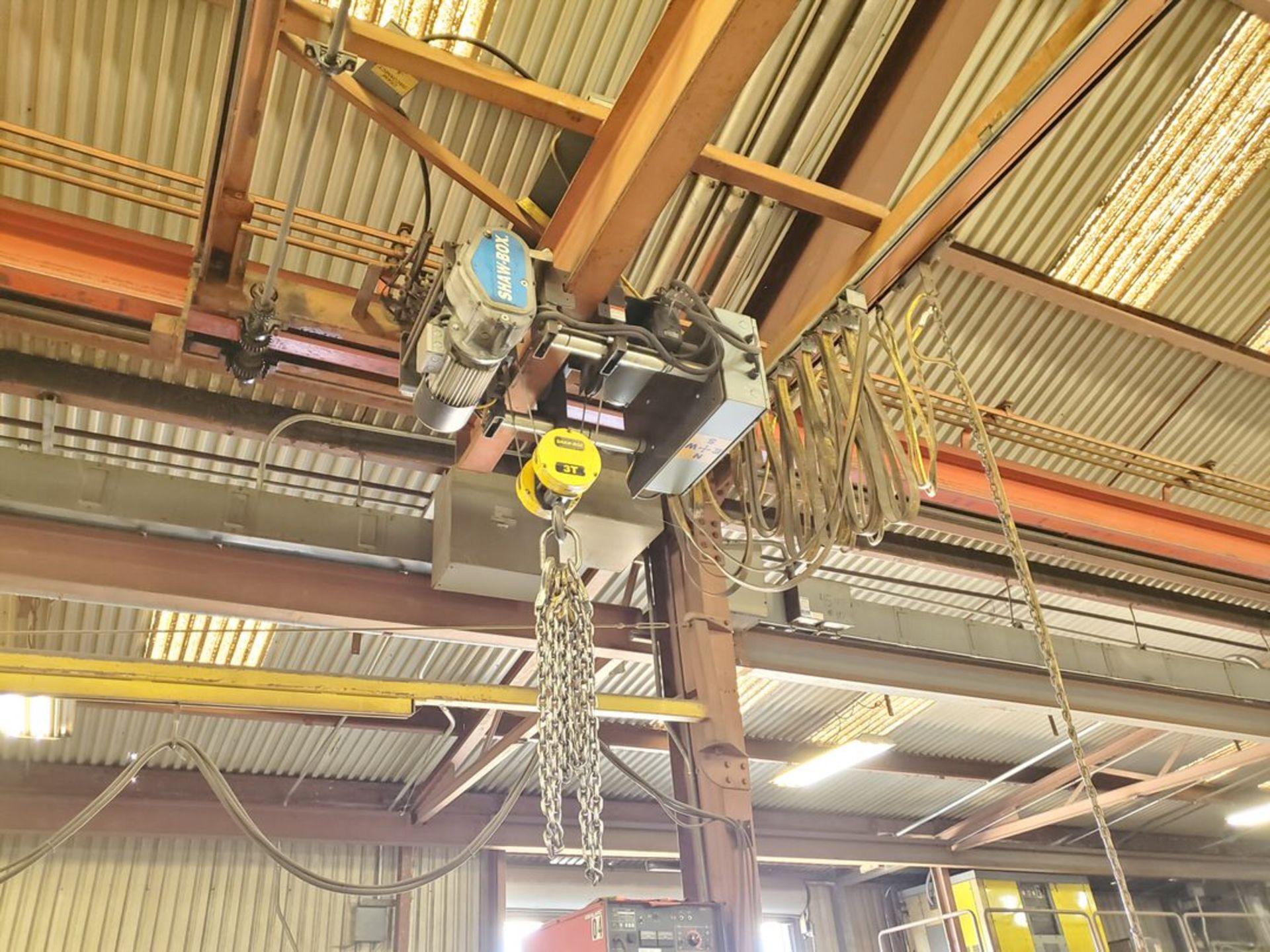 3 Ton Overhead Bridge Crane (Bridge & Hoist Only)W/ Shaw-Box Hoist & 8-Button Pendant (Bridge: - Image 6 of 8