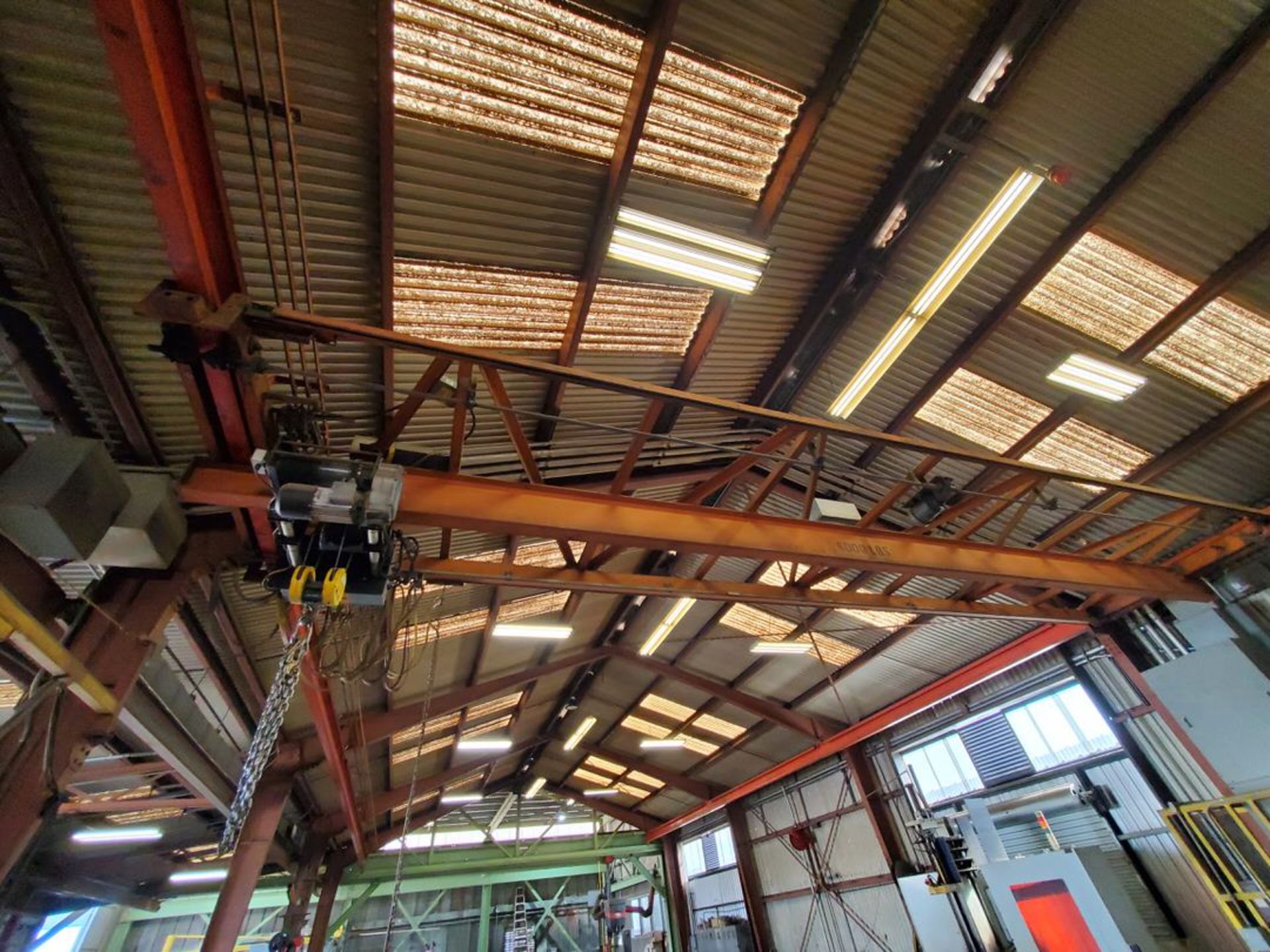 3 Ton Overhead Bridge Crane (Bridge & Hoist Only)W/ Shaw-Box Hoist & 8-Button Pendant (Bridge: - Image 4 of 8