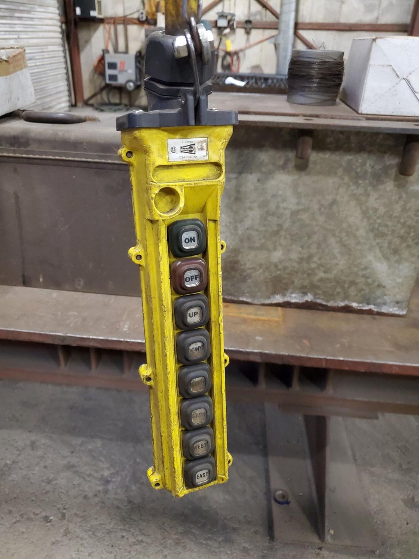 2 Ton Overhead Bridge Crane W/ 2 Ton Coffing Hoist & 8-Button Pendant Approx. 32'L (Bridge & Hoist - Image 9 of 9