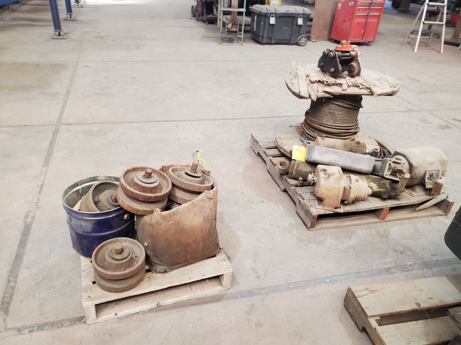 Assorted Matl. To Include But Not Limited To: Hyd Rams, Gearbox, Crane Rollers, etc.