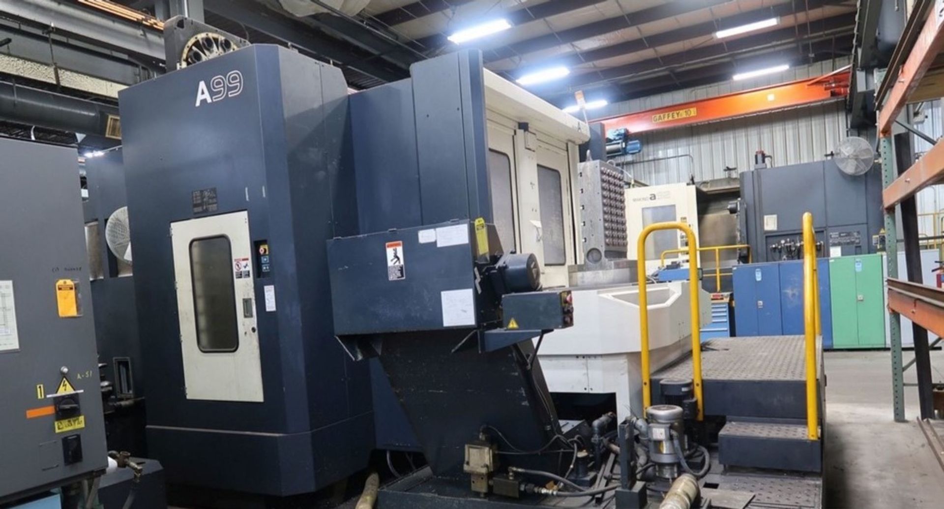 Makino A99 CNC Horizontal Machining Center w/ (2) Tombstones: Electro-Permanent Magnetic Chucks... - Image 7 of 27