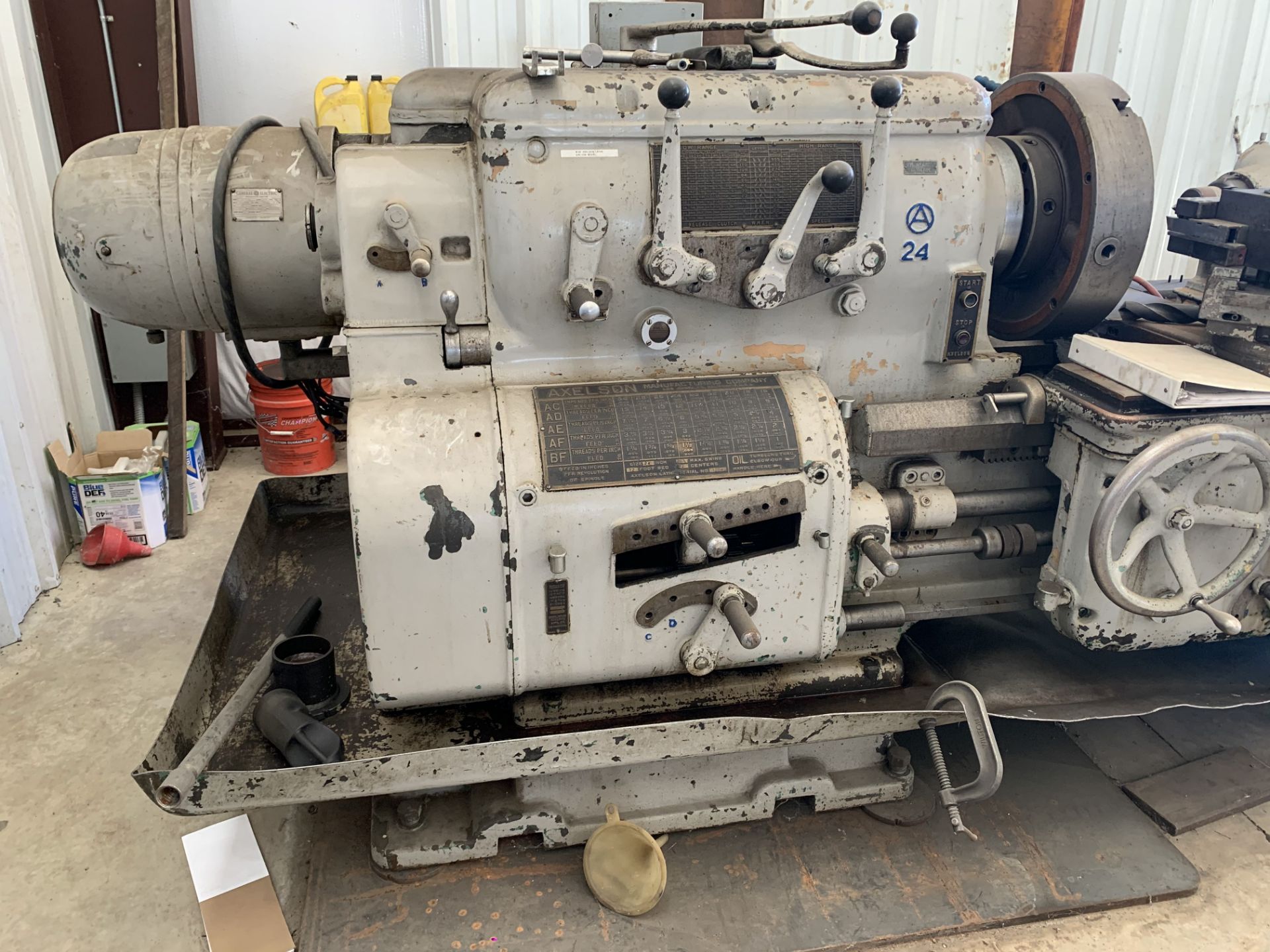 Axelson A24 Lathe, 24” x 72” Capacity (MUST BE REMOVED BY NOVEMBER 16, 2022) - Image 5 of 6