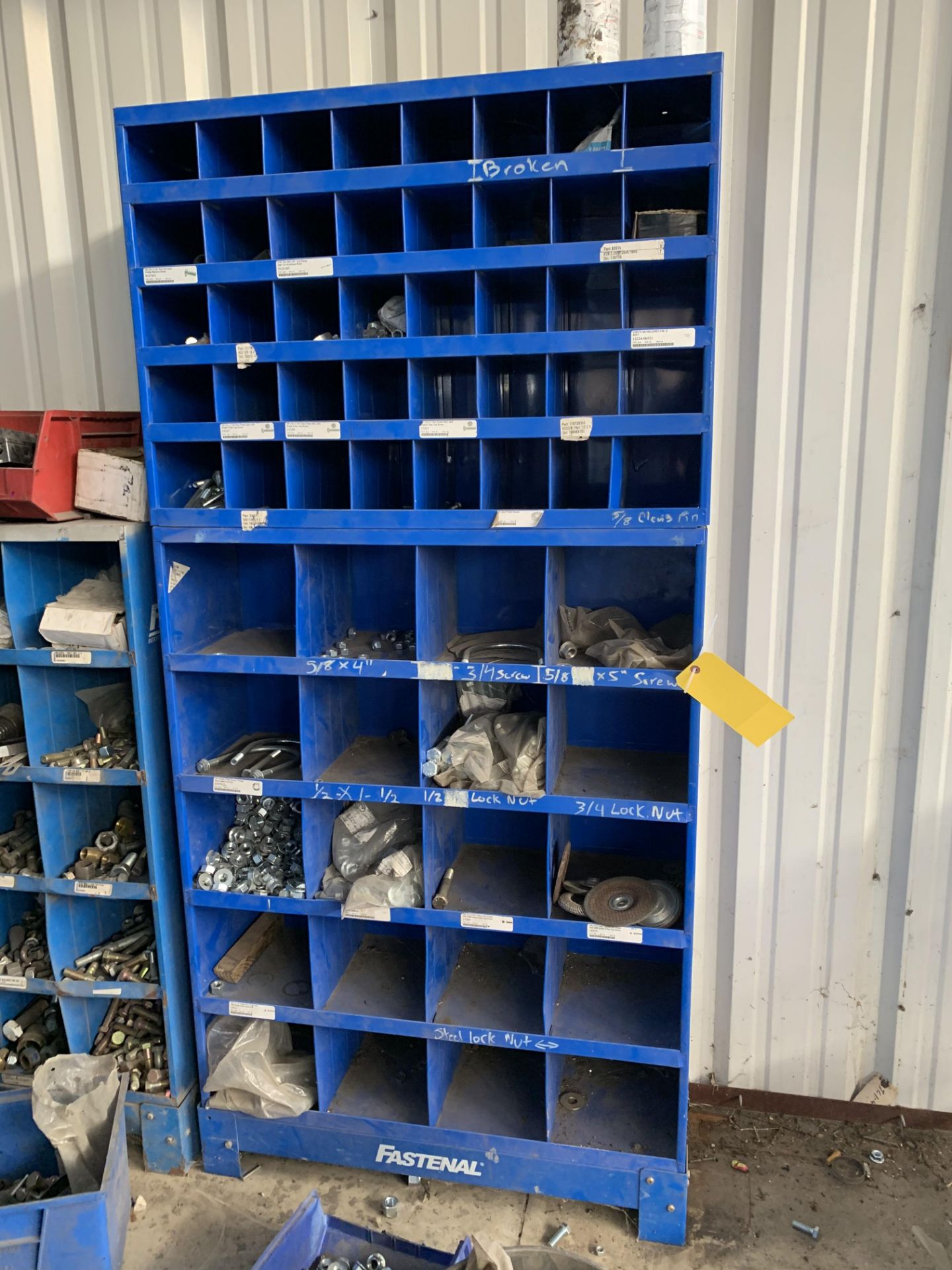 Fastenal Parts Shelves w Contents: Nuts, Bolts, Screws (MUST BE REMOVED BY NOVEMBER 16, 2022) - Image 6 of 8