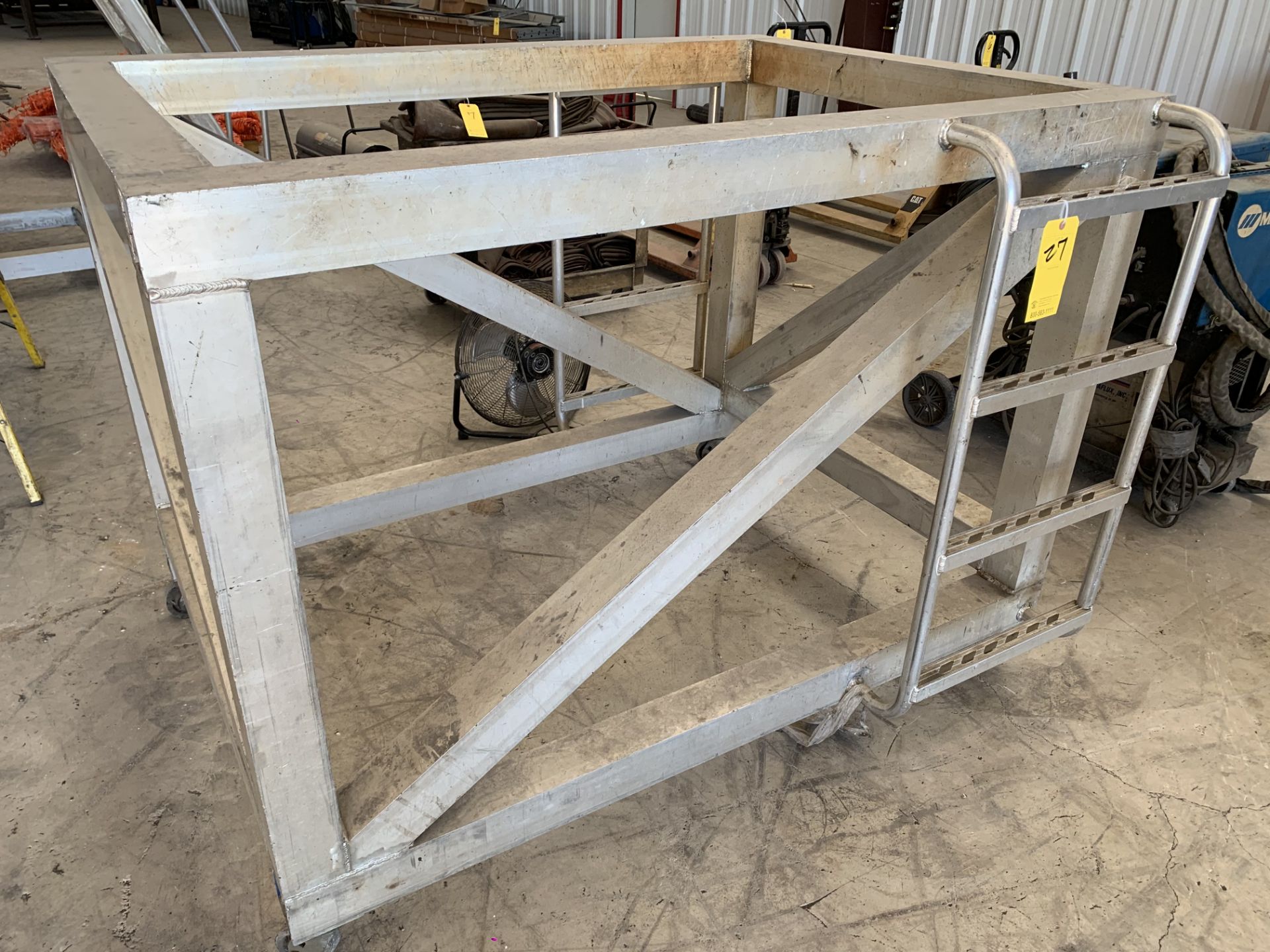 Shop Fabricated Aluminum Rolling Stand (MUST BE REMOVED BY NOVEMBER 16, 2022)
