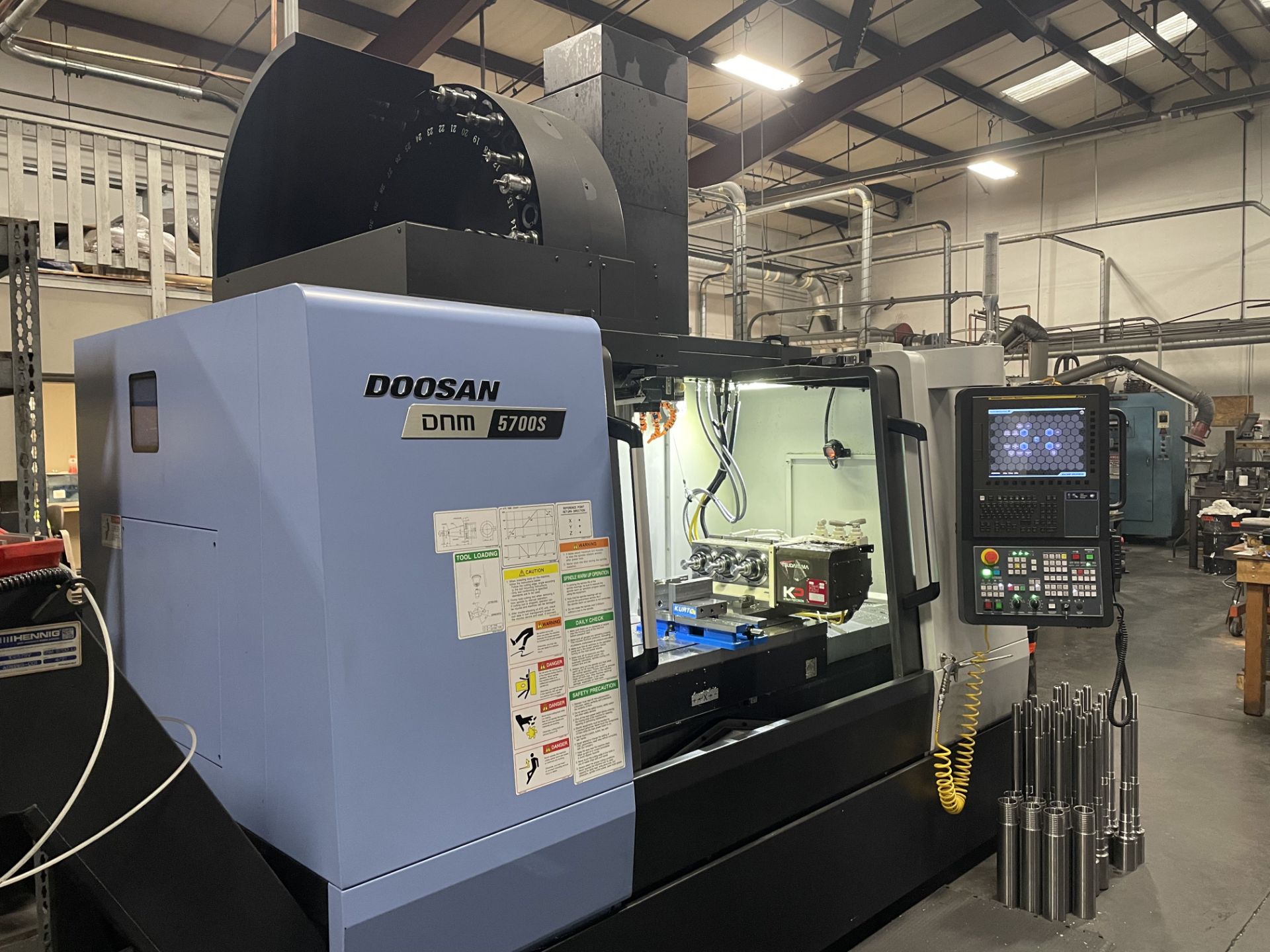 2021 Doosan DNM 5700S with KOMA Precision 4th Axis Rotary, 615 Cut Time Hours Shown