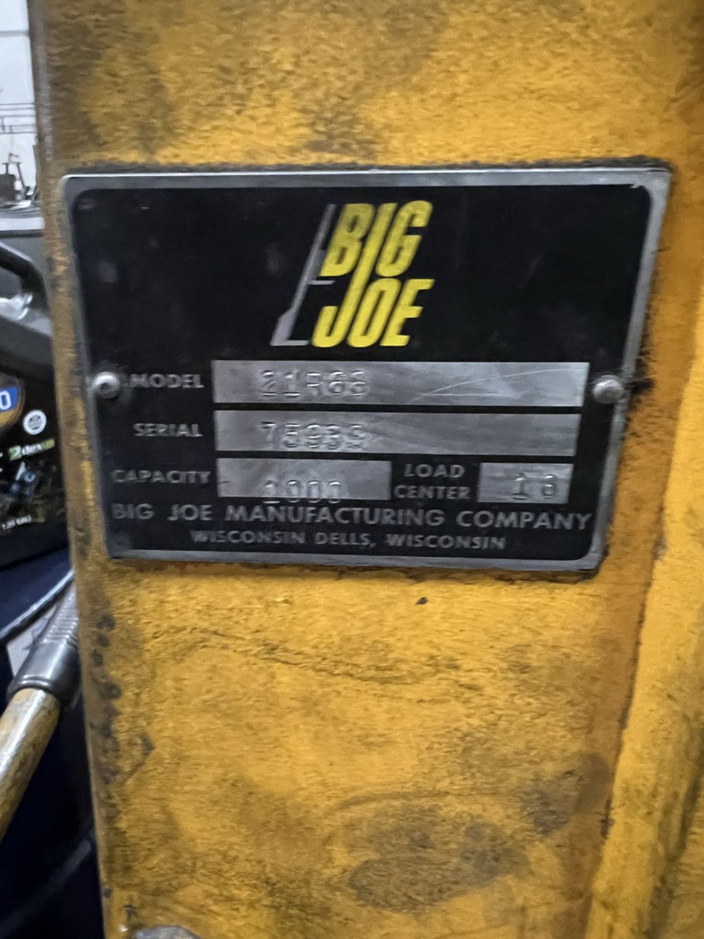 Big Joe 21R68 Hydraulic Die Lift Cart 1000 Lb. Capacity, 26'' L x 6'' W Forks - Image 4 of 4