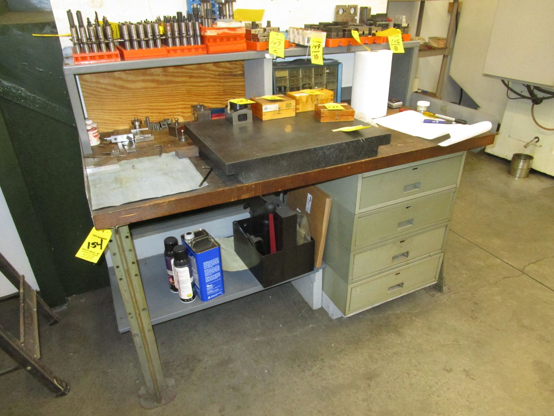 (1) 60" Work Bench w/ 4-Drawers