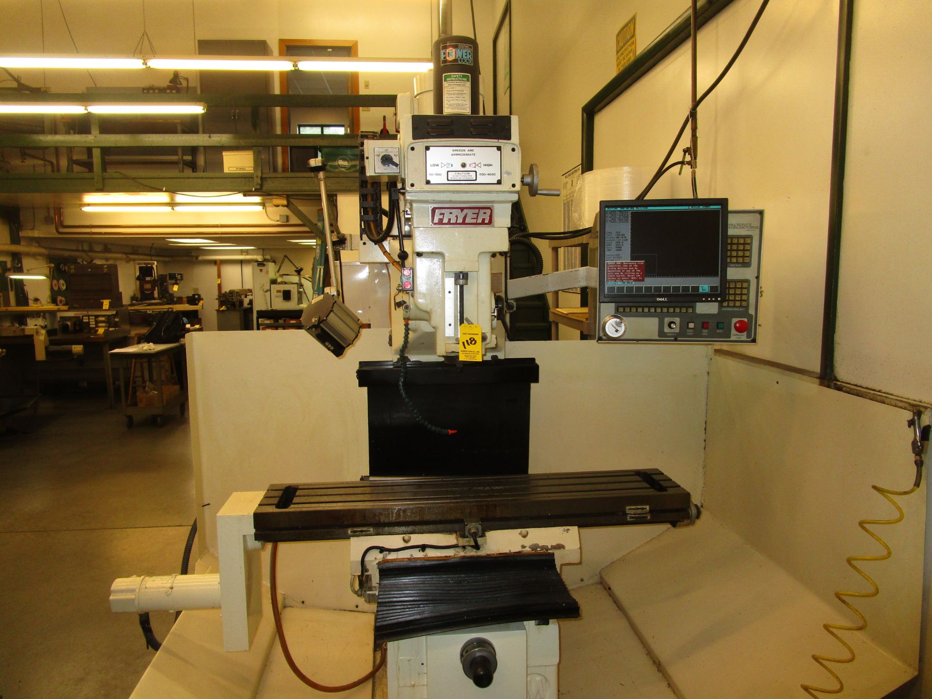 (1) 1997 FRYER MB-11, 3 AXIS CNC BED MILL, S/N 11030, Milltronics Centurion, **Rig/Load Fee $975** - Image 2 of 6