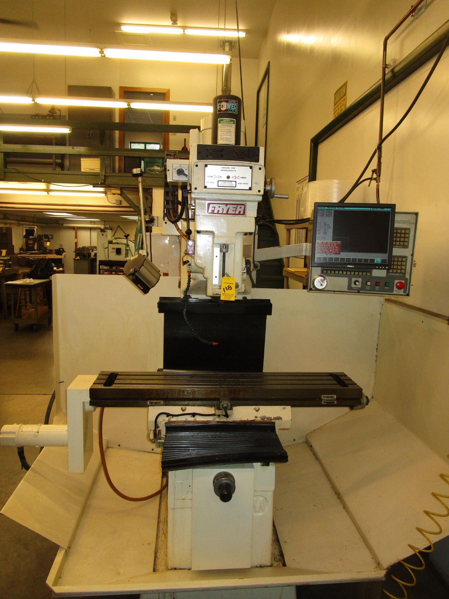(1) 1997 FRYER MB-11, 3 AXIS CNC BED MILL, S/N 11030, Milltronics Centurion, **Rig/Load Fee $975**
