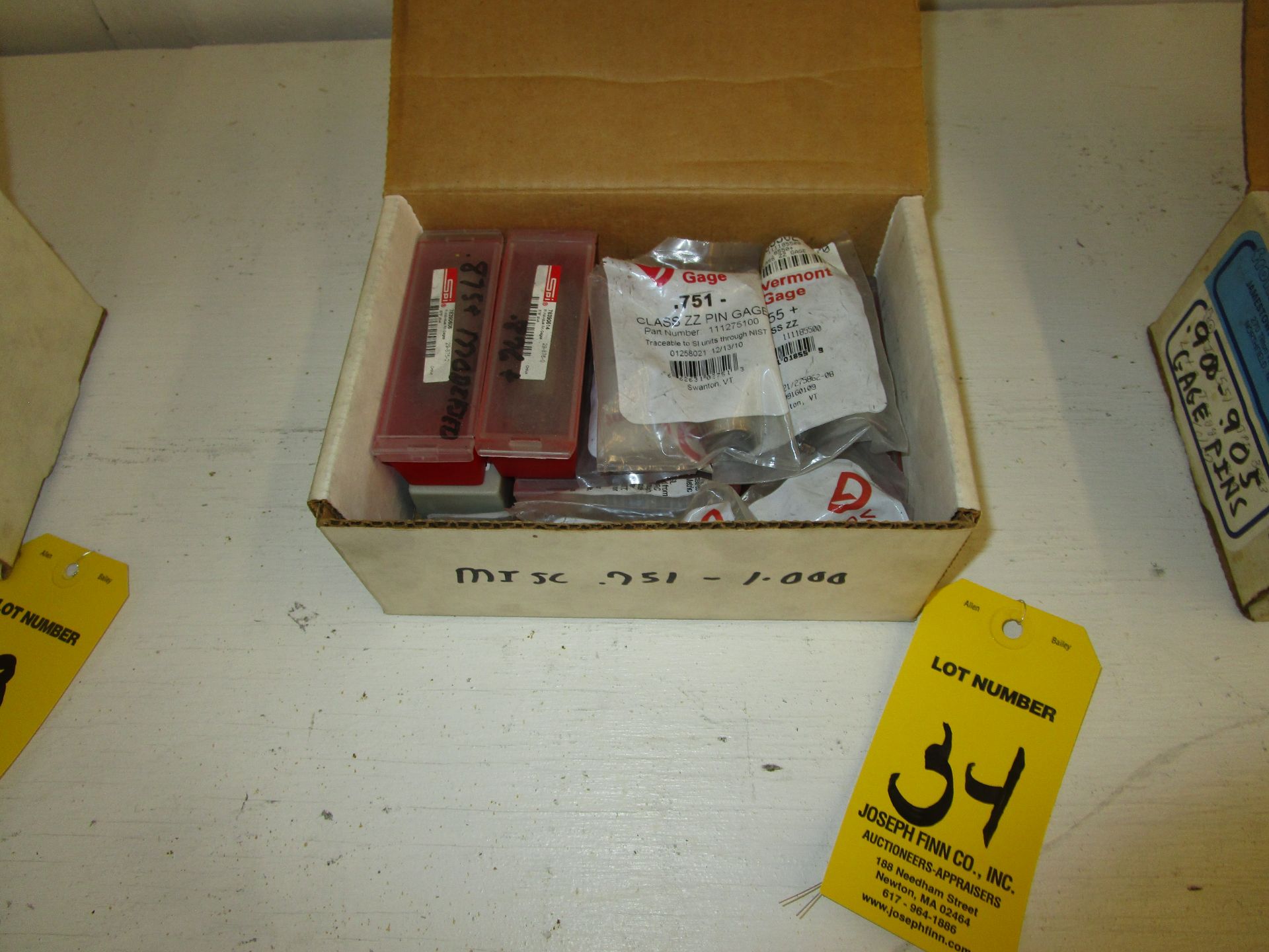 LOT Misc. .751 - 1.000 Plug Gages