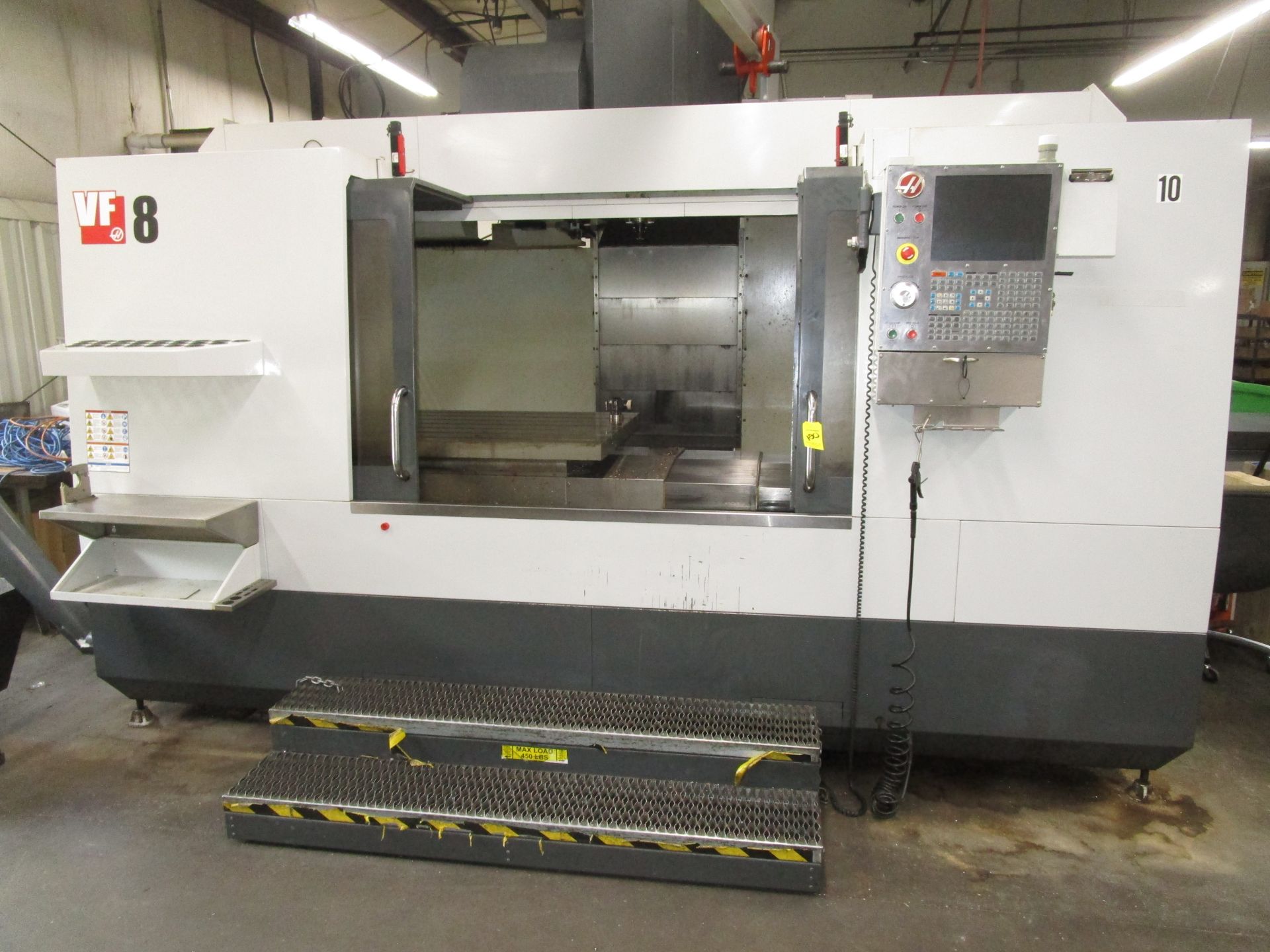 (1) 2013 Haas VF8/40-004 CNC Vertical Machining Center s/n 1104046, 4th Axis Ready, 64? x 40? x