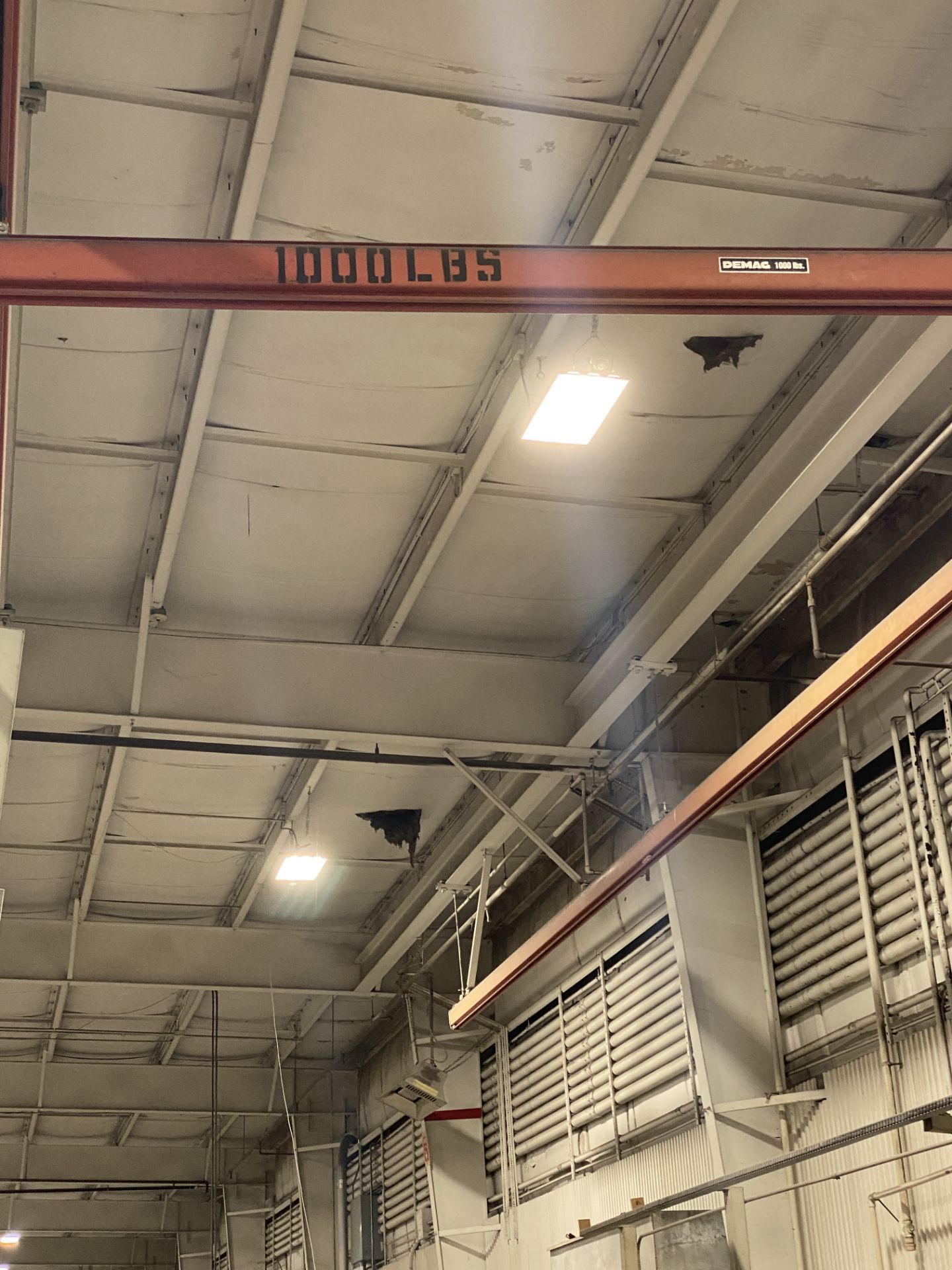 Demag 1,000# Overhead Bridge Crane Approx. 10' Span, 45' Rails, Demag 1,100 # Electric Hoist - Image 7 of 9