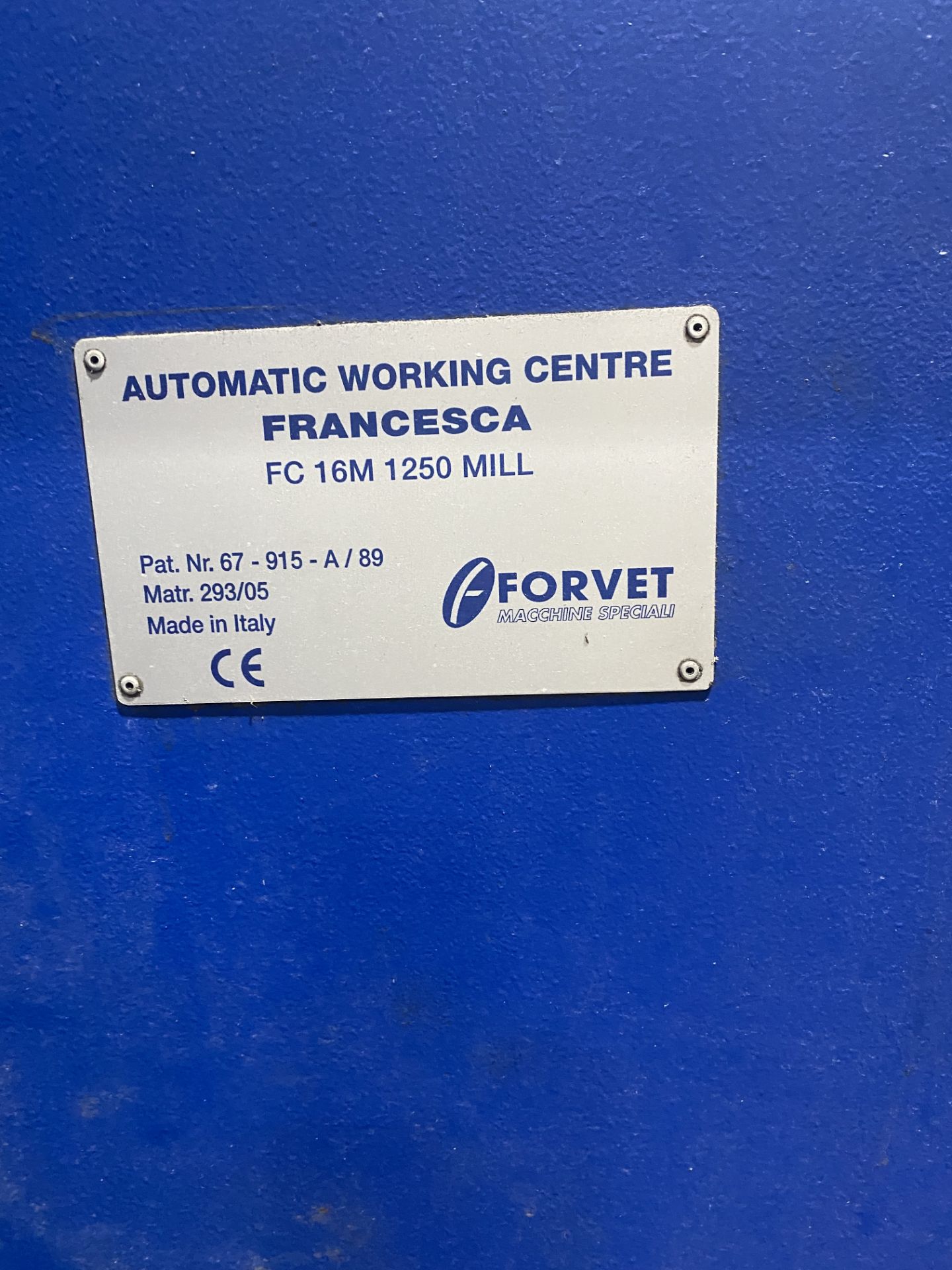 Forvet FC 16M-1250 CNC Drilling & Milling Machine s/n 293/05 - Image 5 of 5