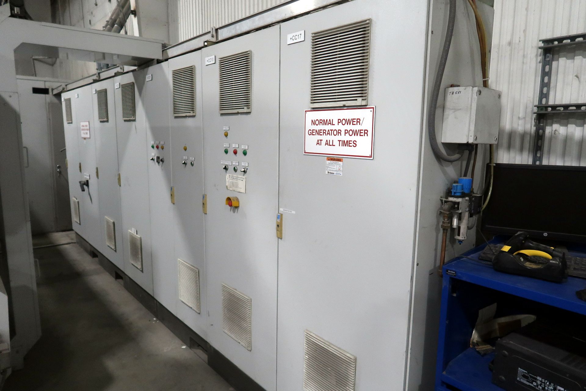 2009 Uniglass UGC-2100 x 3600-1 Glass Tempering Furnace, 791 KW Heating, Drives, Blower Motors - Image 16 of 23