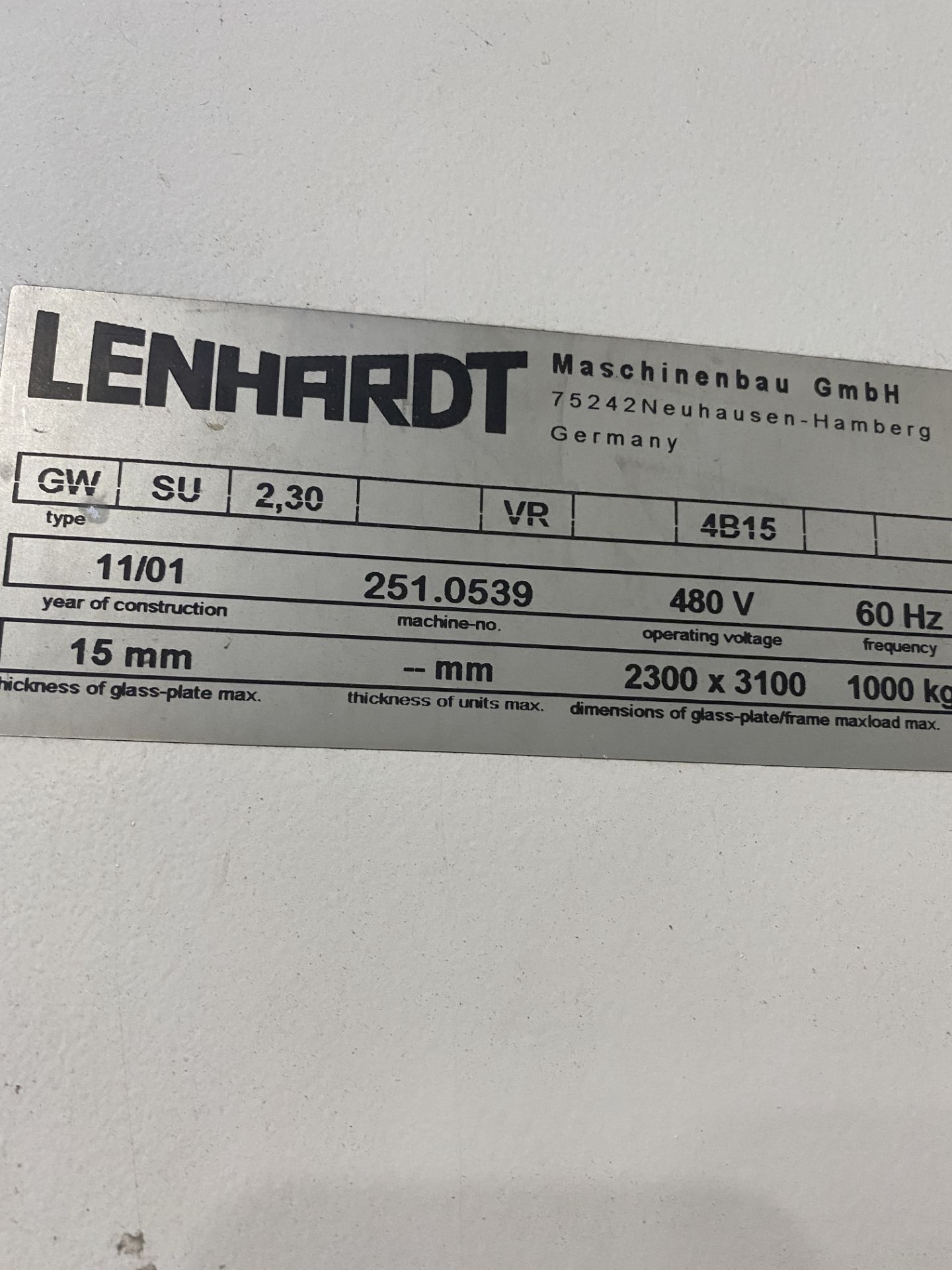 Lenhardt Bystronic Complete Glass Insulated Production Line, (2300mm x 3100mm x 15mm) Max Height 170 - Image 11 of 23