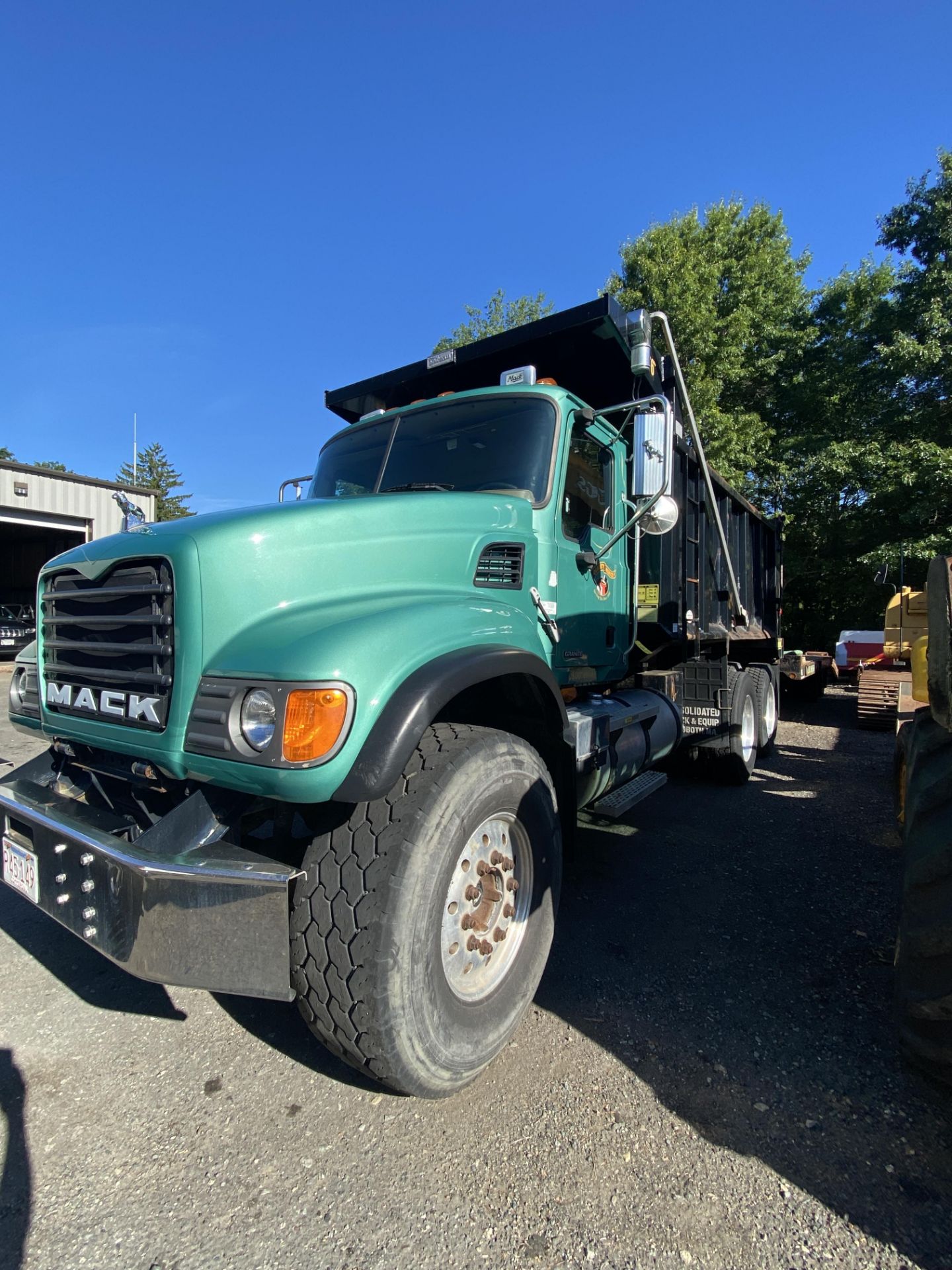 2007 Mack Granite CV713 Tandem Axle Dump Truck VIN 1M2AG11C27M068359, 75,579 Miles, Alcoa Rims,