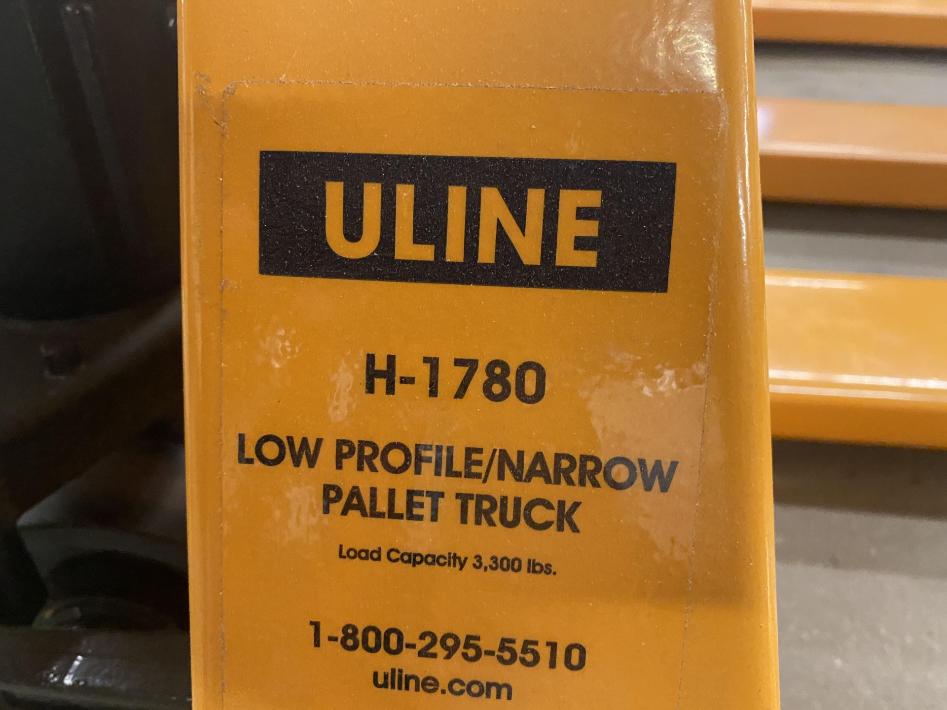 Uline H-1780 Low Profile/Narrow Hyd. Pallet Lift, 3,300# - Image 2 of 2