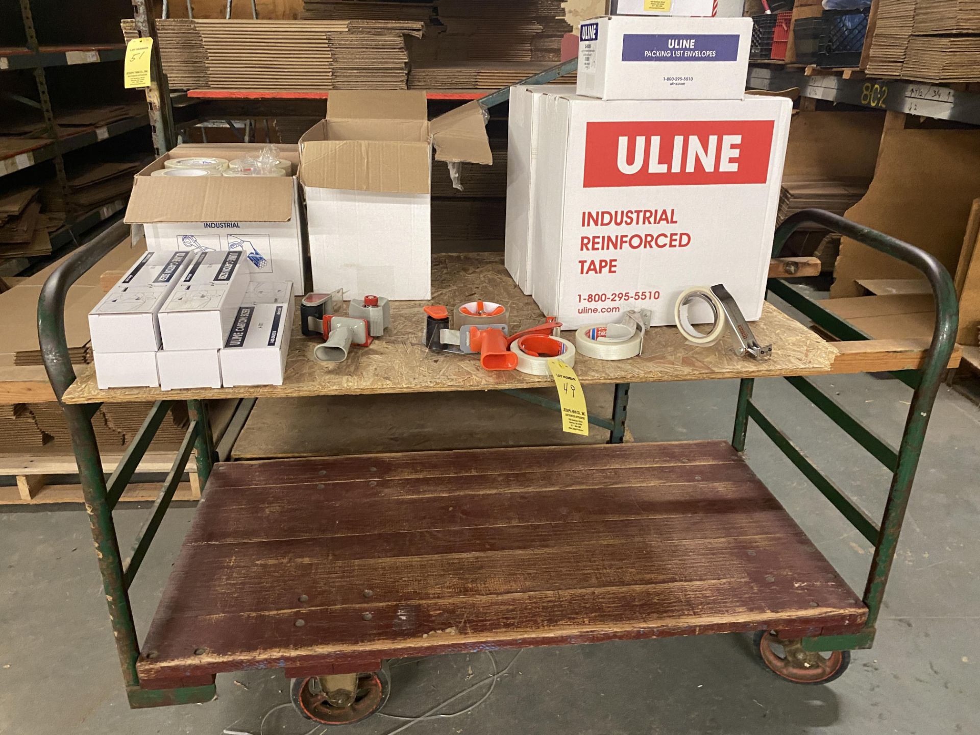 LOT Portable Cart with Shipping Supplies