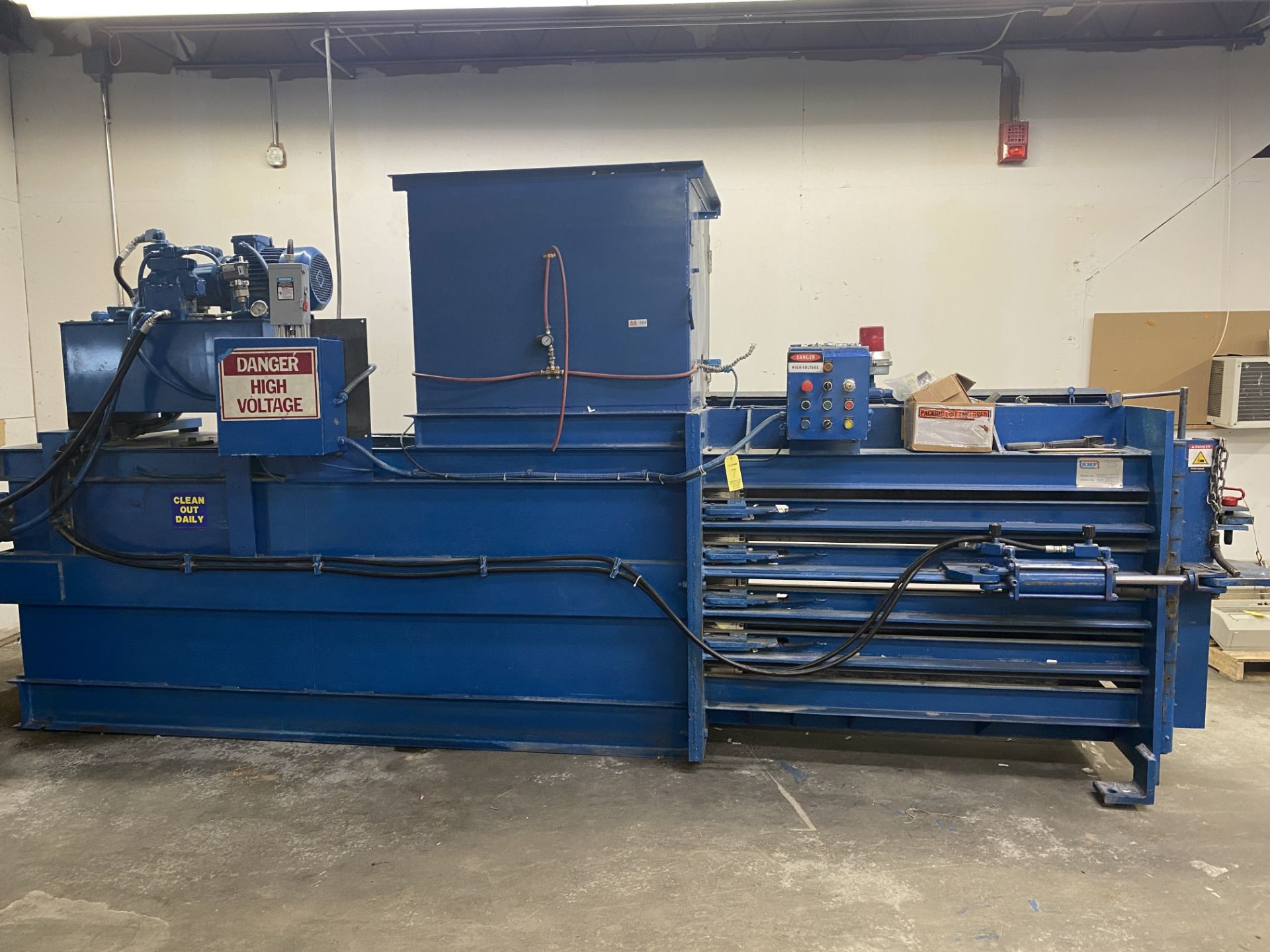 K-Metal Fabrication (KMF) 3036R-HOR Horizontal Baler s/n KMFD14930125 (Located in Smithfield Rhode