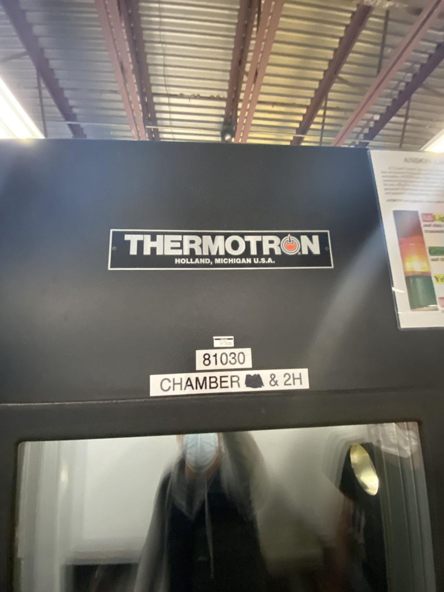Thermotron SE-1000-3-3 Chamber s/n 29210 (Located in Smithfield Rhode Island) Simple Rigging Loading - Image 2 of 6