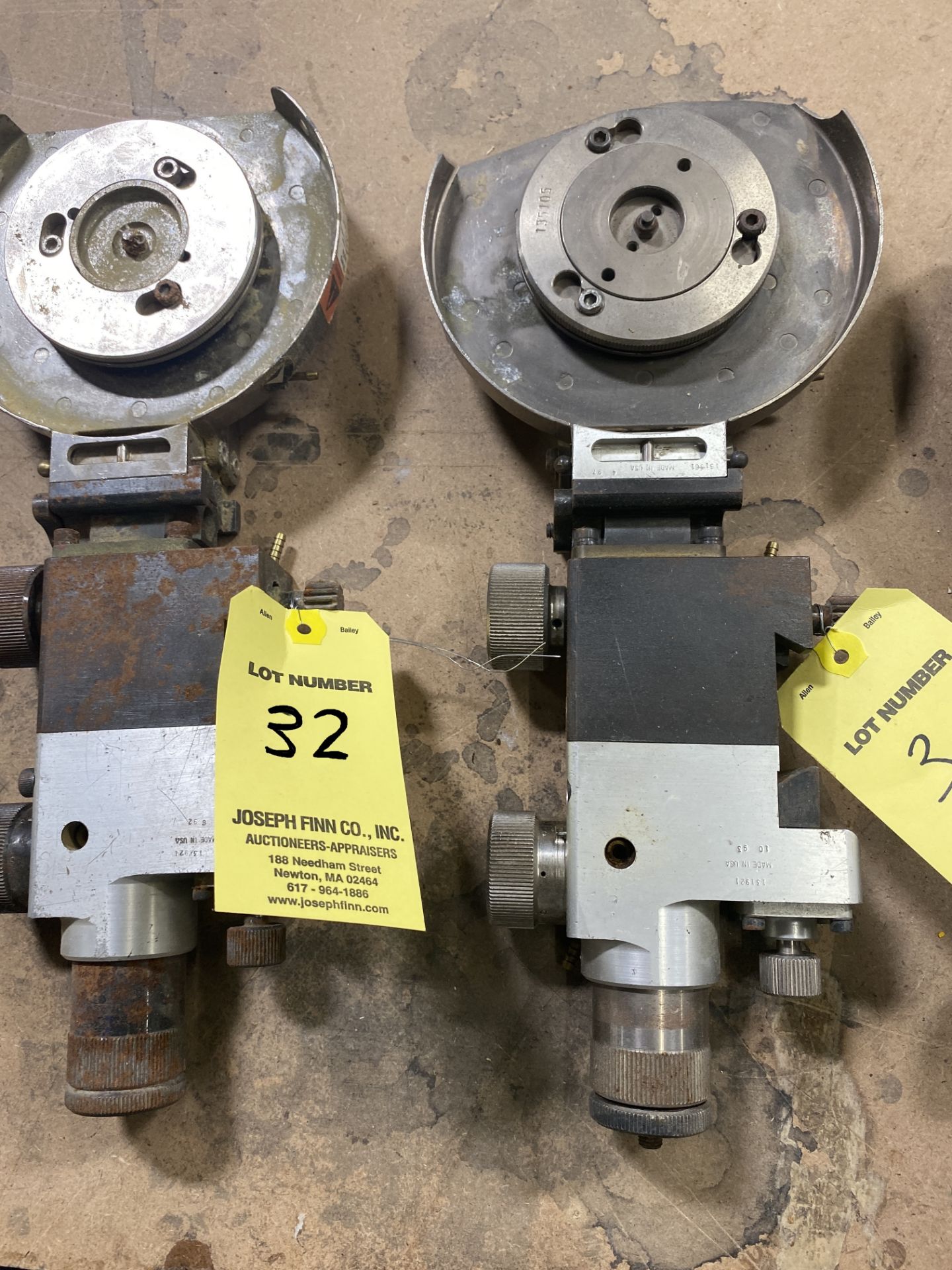 (2) Tidland Class II Male Shear Knife Holders (Located in Smithfield Rhode Island) Packing Charge