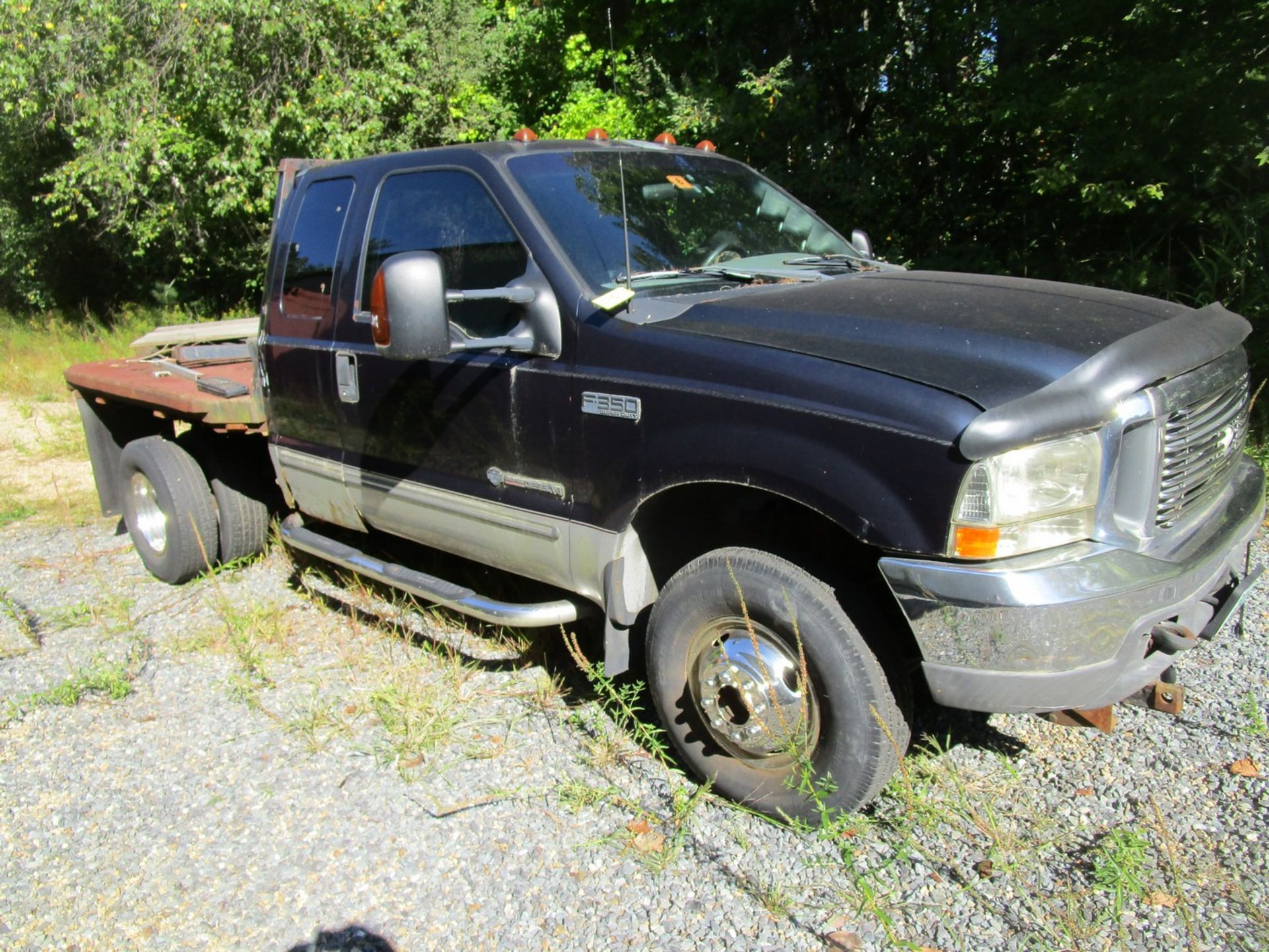 1999 Ford F350 Super Duty Flatbed Truck, Dually Converted, 7.3 Power Stroke Diesel, Automatic, Wired - Image 2 of 3