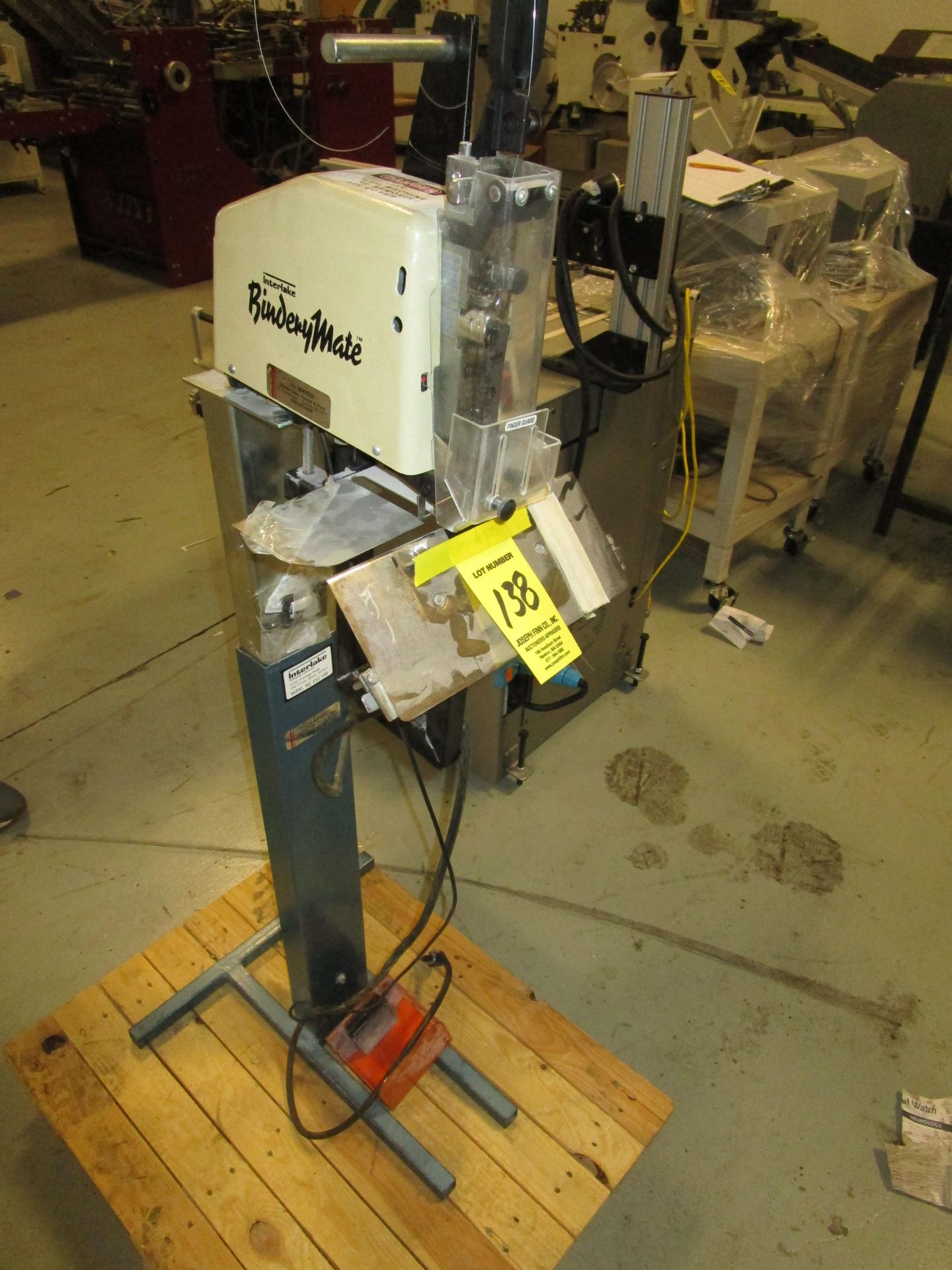 Interlake 305 Bindery Mate Wire Stitcher s/n 00187