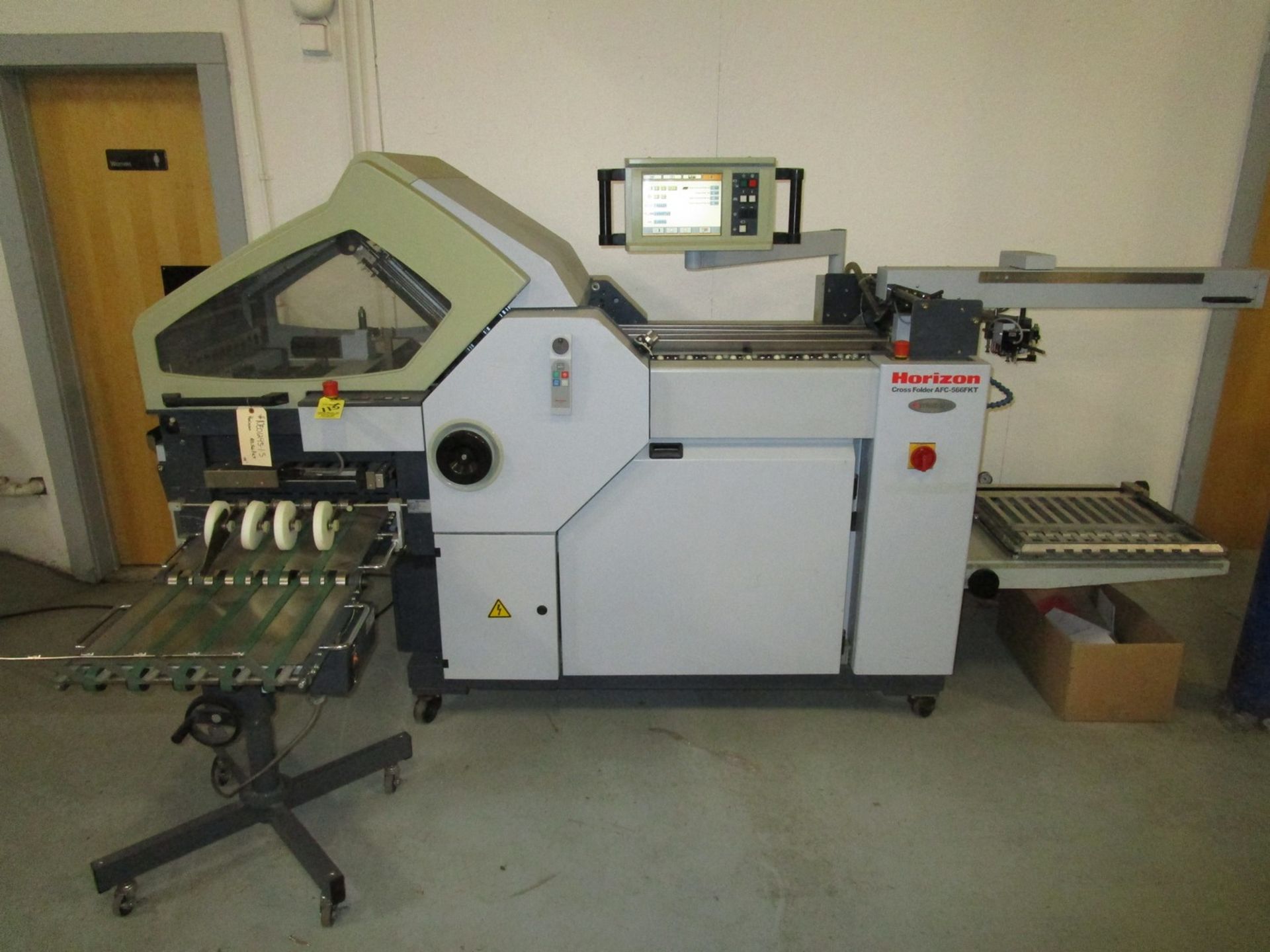 2009 Horizon AFC-566FKT 23" Pile Fed Folder, (6) Buckle Plates, (2) Knives, s/n 310006, Touch