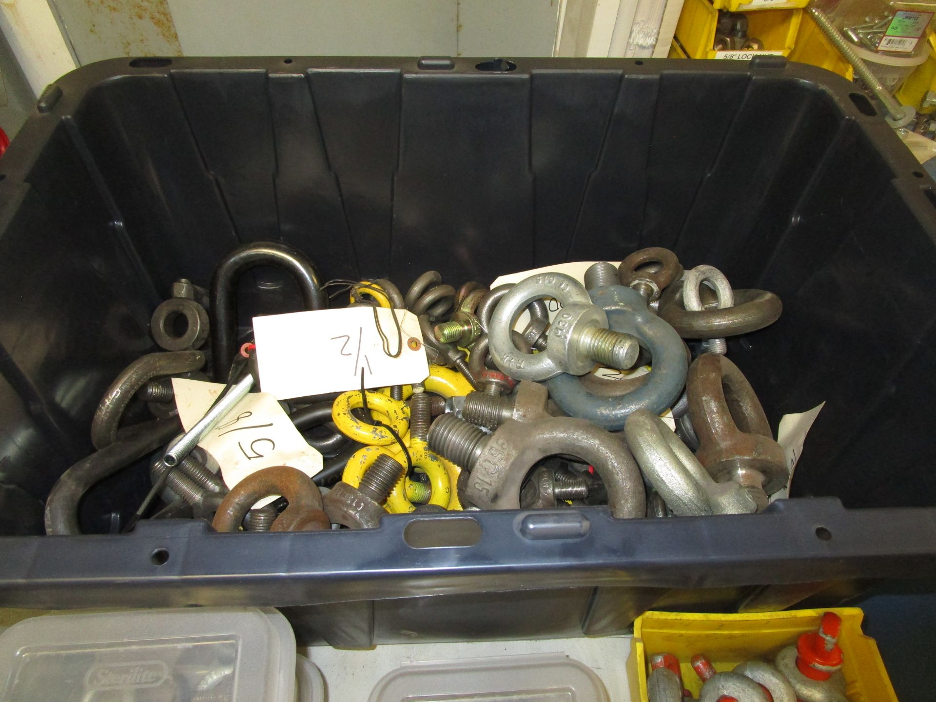 LOT Asst. Eye Bolts w/ 7 Bins - Image 3 of 3