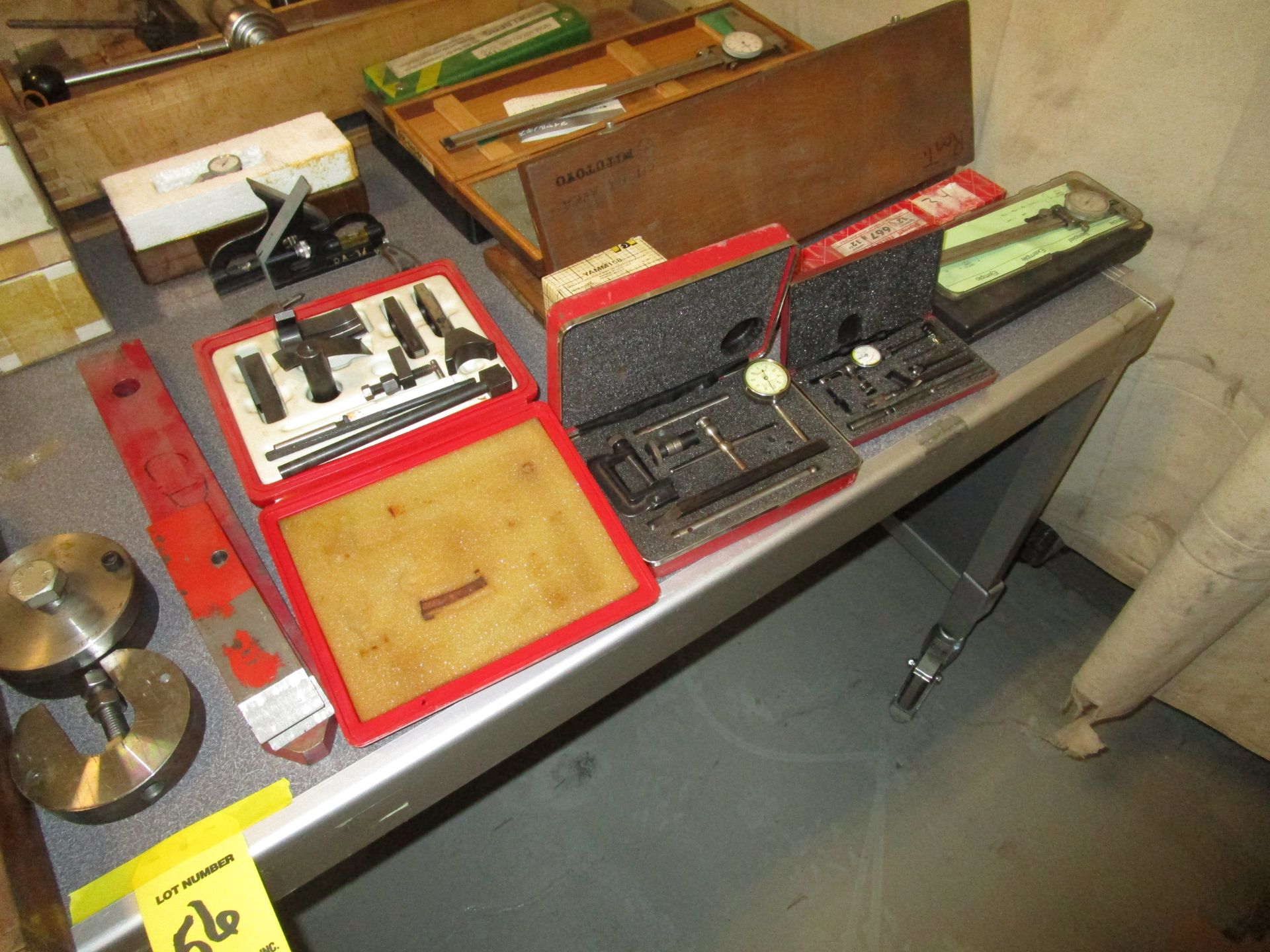 LOT Levels, Squares, Indicator Stand, Calipers, Indicators on Table - Image 3 of 5