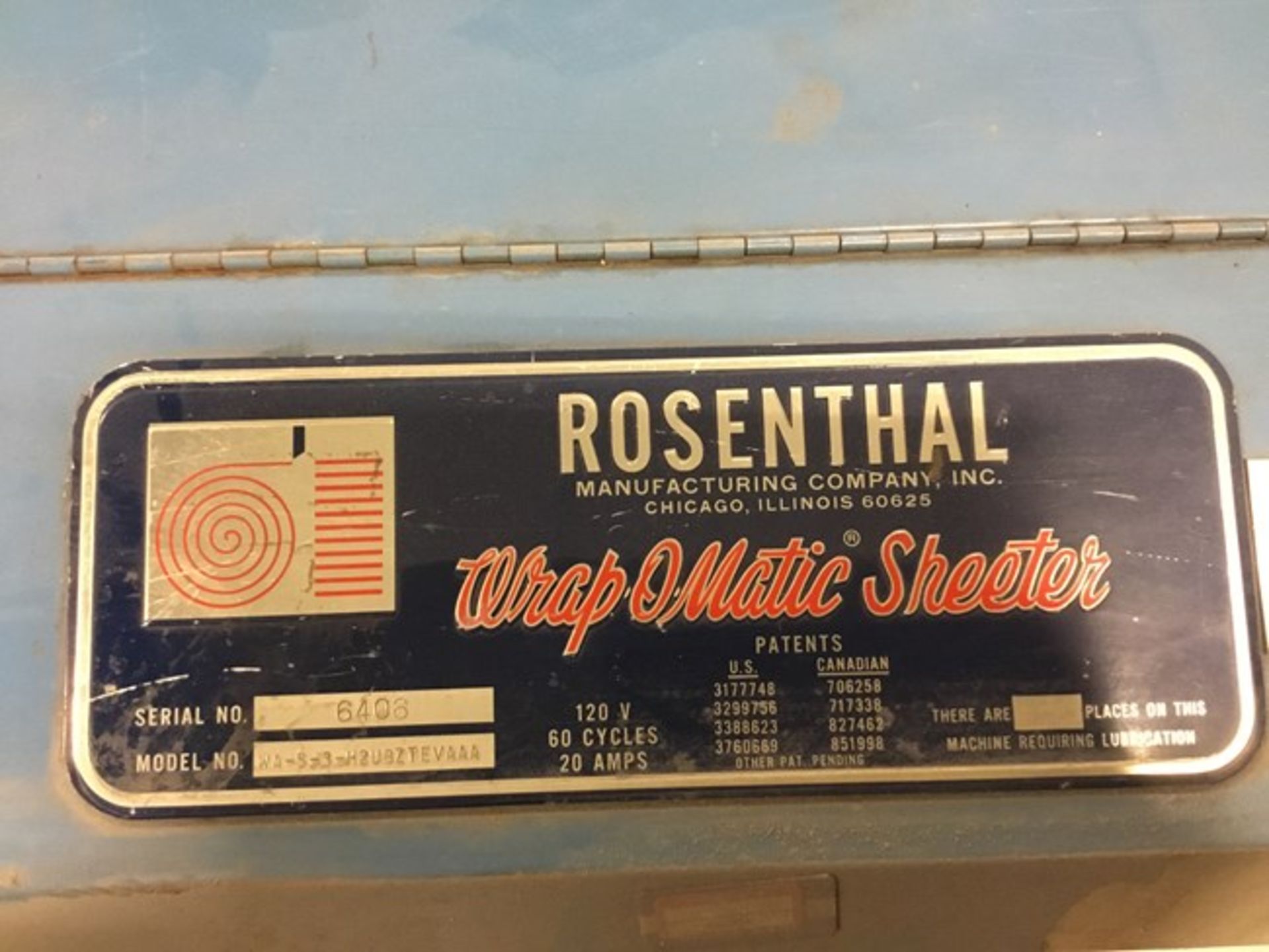 Rosenthal 6406 Wrap-O-Matic 36" Wide Programmable Sheeter w/ 3 Unwind Stands, s/n WA-S-3- - Image 3 of 4