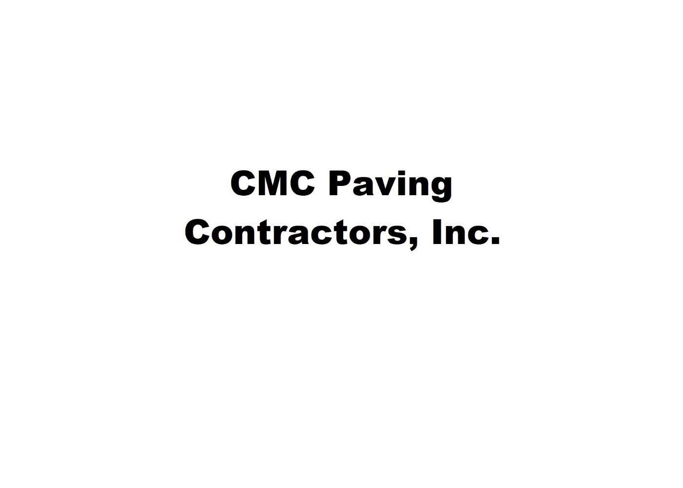 Owner Retiring – CMC Paving