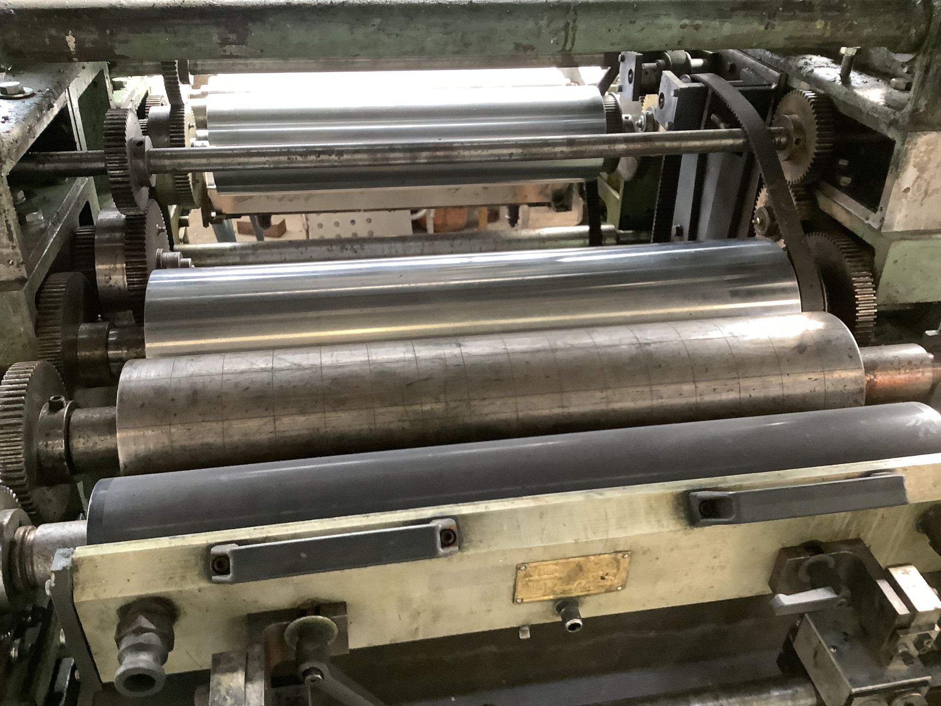 31” Wolverine Model 31-6 HLRE Hydroline 6-color stack flexographic printing press. 31” web width. - Image 16 of 28