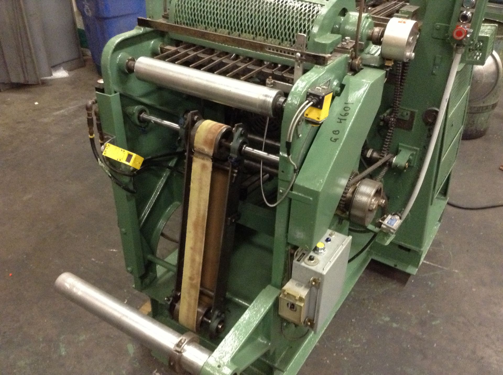 Lawton Model OBRX roll feed, single roll, household bath tissue wrapper. Serial # 798. Wraps - Image 2 of 13